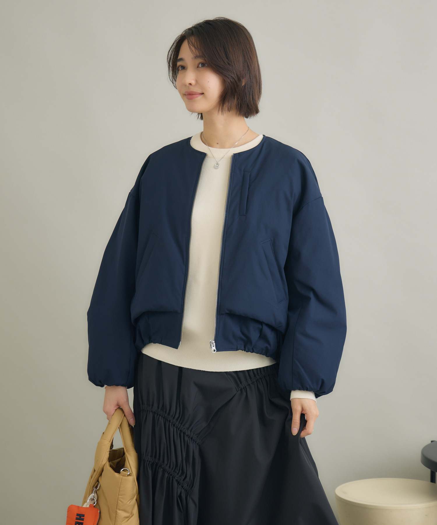 サスティナブル＆軽暖アウター】Sorona®中綿ブルゾン / KATHARINE ROSS