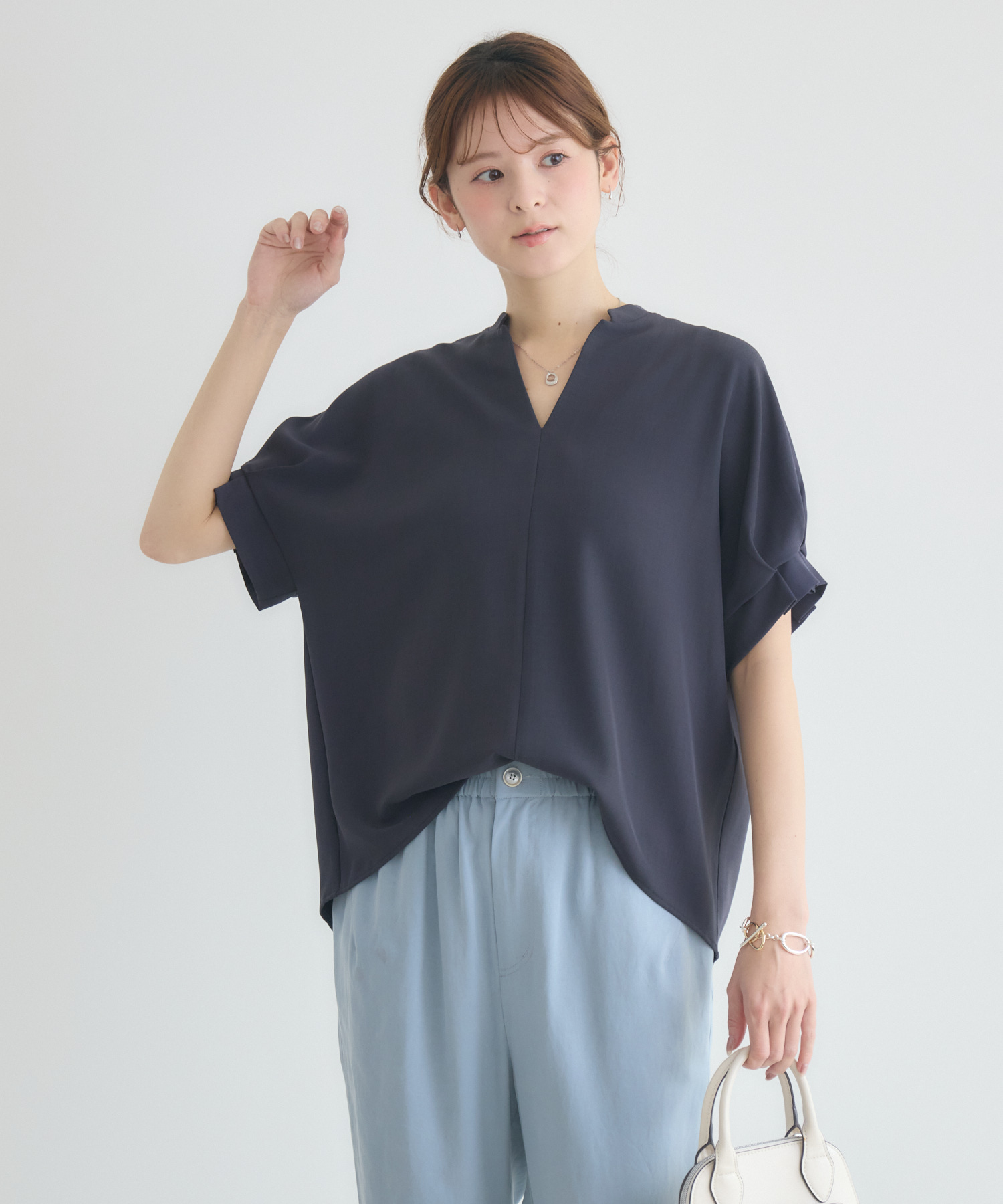 COOL袖タックブラウス | IKG crossing COOL袖タックブラウス | IKG crossing