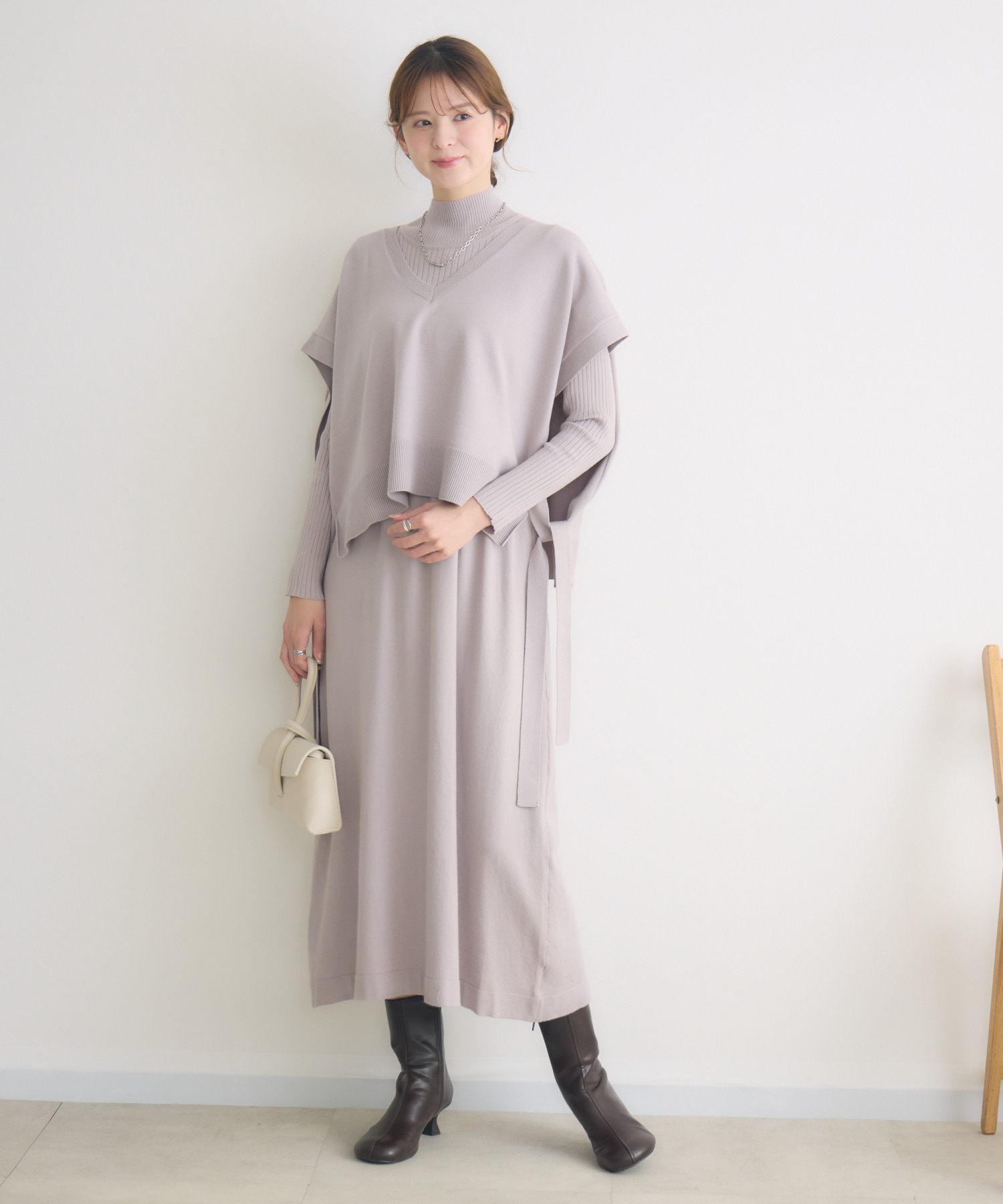 Vネックベストセットワンピース / KATHARINE ROSS | IKG crossing