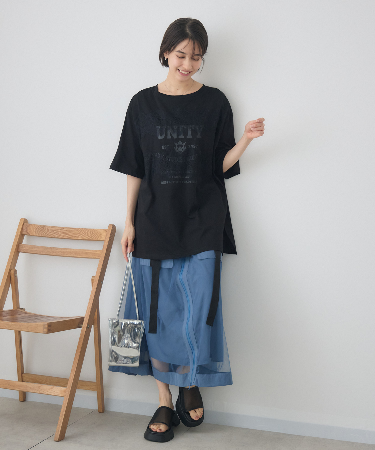 ロゴレース2WAY Tシャツ | IKG crossing
