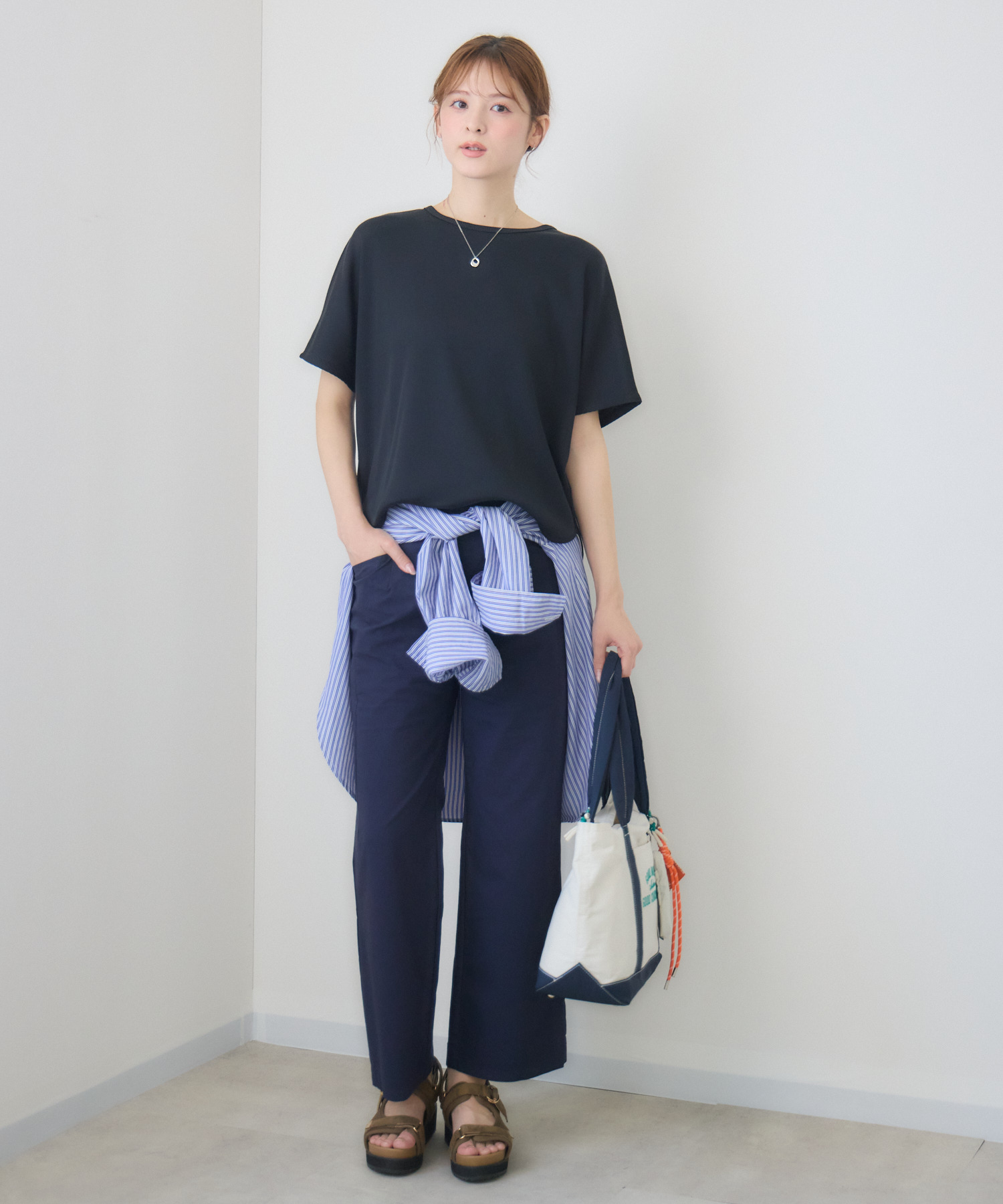 接触冷感】麻混フォルムキーパーパンツ / KATHARINEROSS | IKG crossing