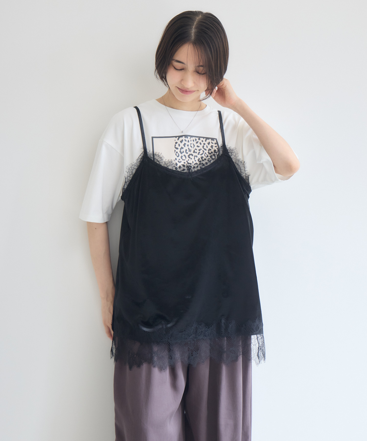 ERiKO KATORi ナイロンレースキャミソール ERiKO KATORi ナイロン