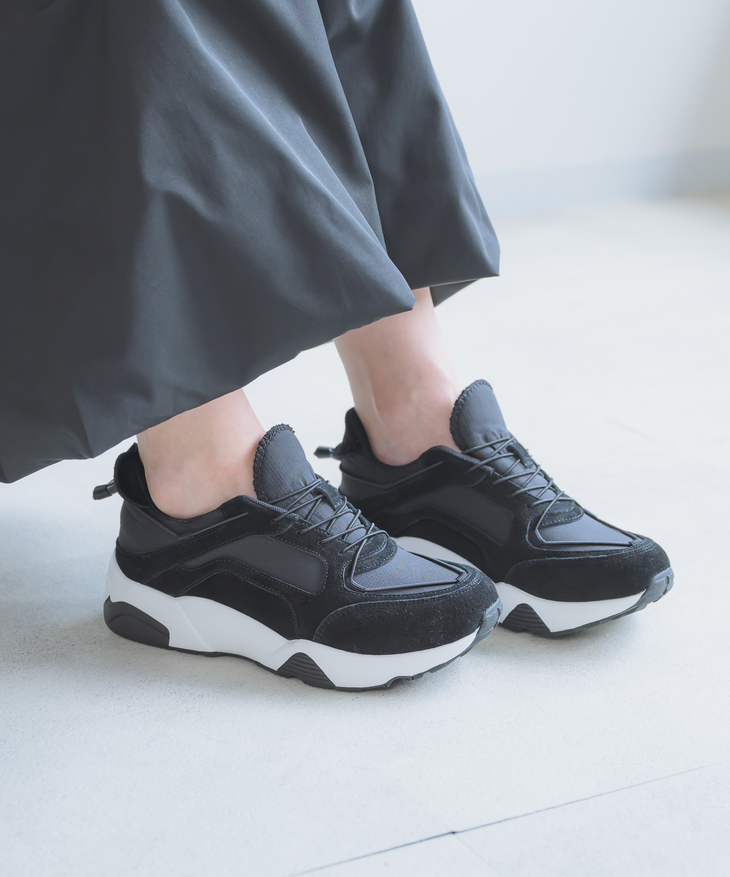 ATELIER BRUGGE】ベロアコンビスニーカー | IKG crossing