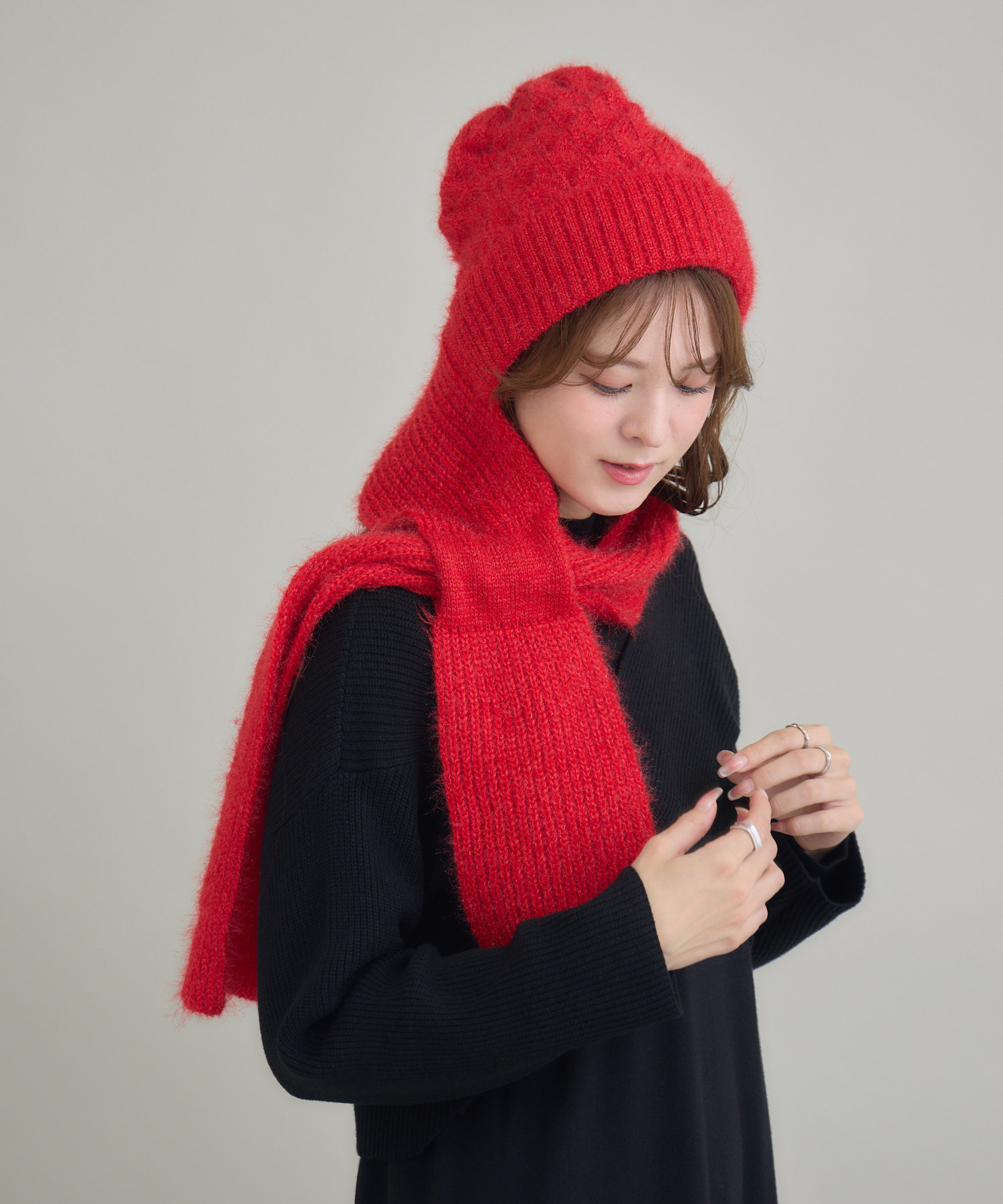 JUNK PRODUCTIONS】マフラー付ニットワッチ | IKG crossing