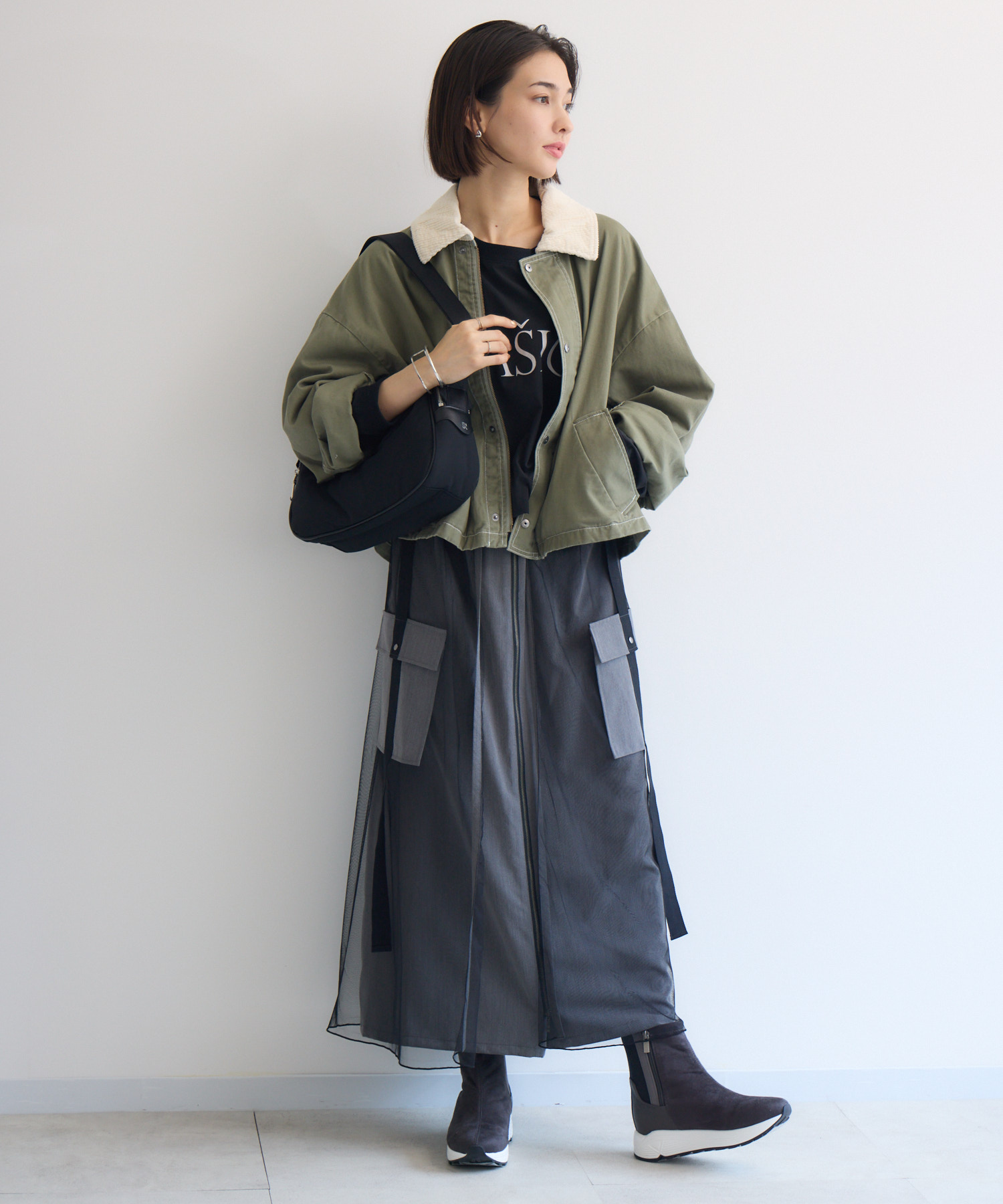 story.】ダブルファスナークロスボディバッグ | IKG crossing