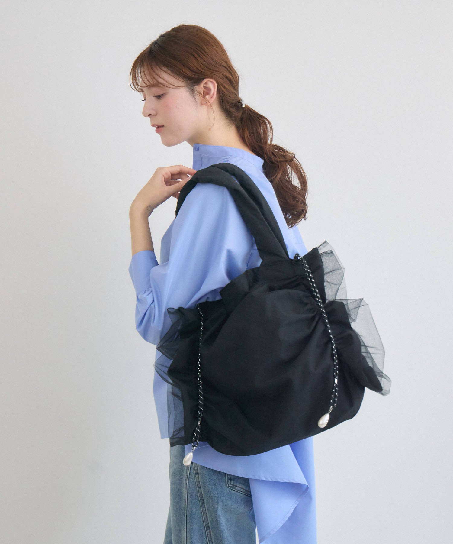 HELOYSE】candy tulle totebag | IKG crossing