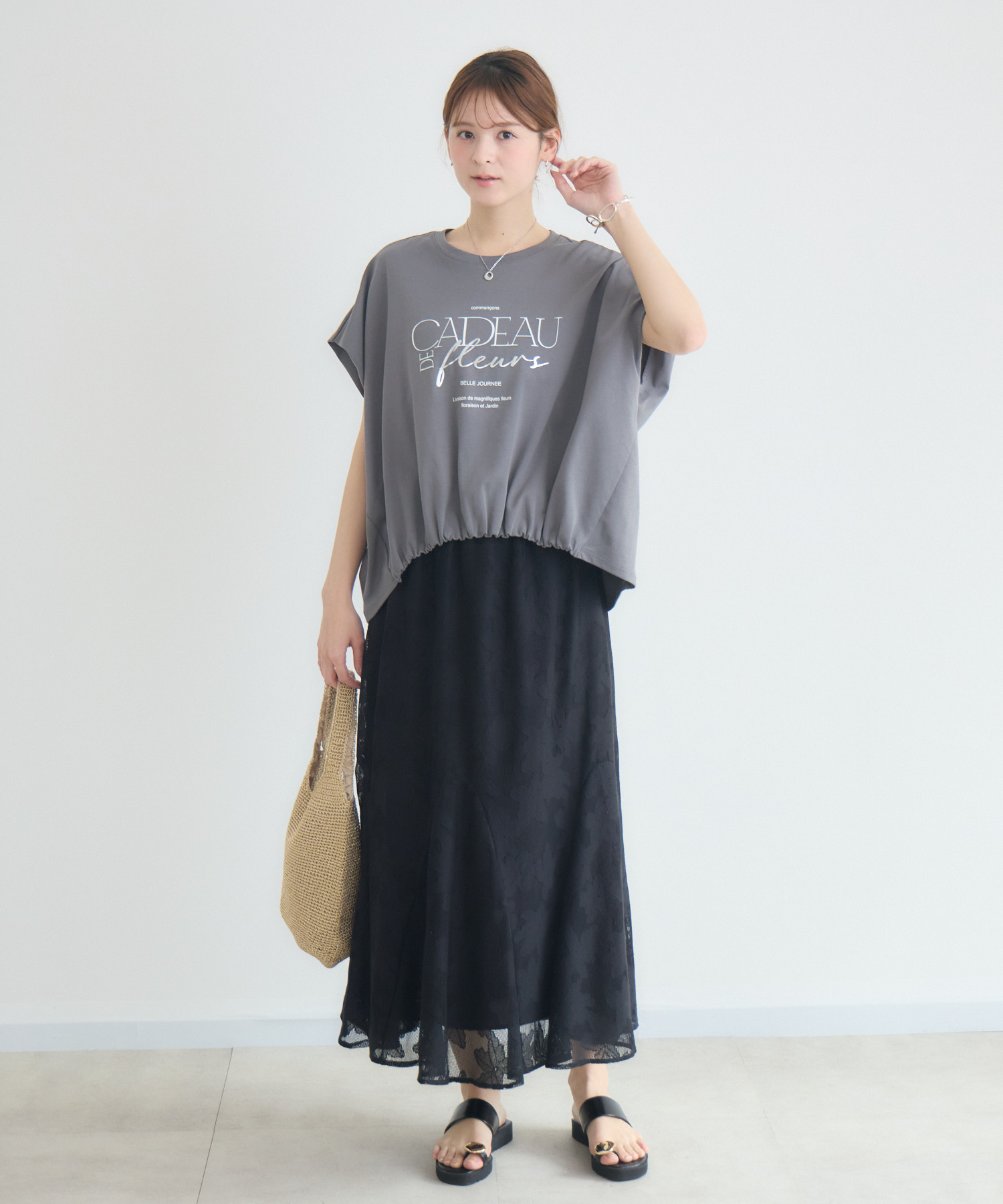 残りわずか】【ATELIER BRUGGE】メタルプレートトングサンダル | IKG