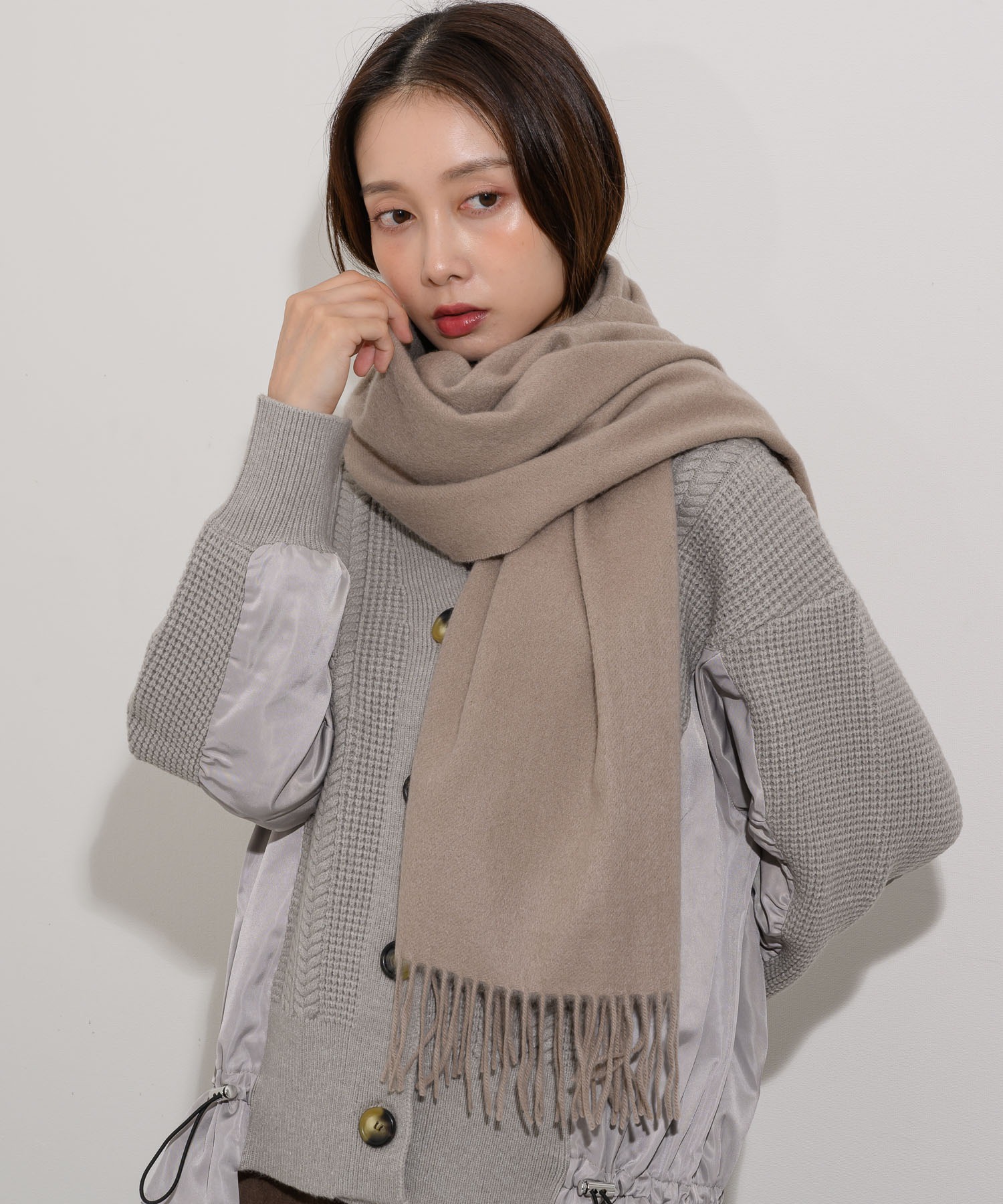 WEB限定】カシミヤ無地ストール | IKG crossing