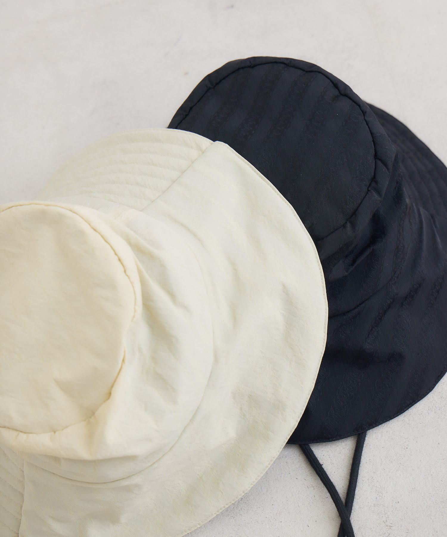 【ポテトさま専用】ブラック バケットハット 、ハット用ストラップ付き JUNK PRODUCTIONS】【UV/COOL/撥水/ウォッシャブル】バケットハット