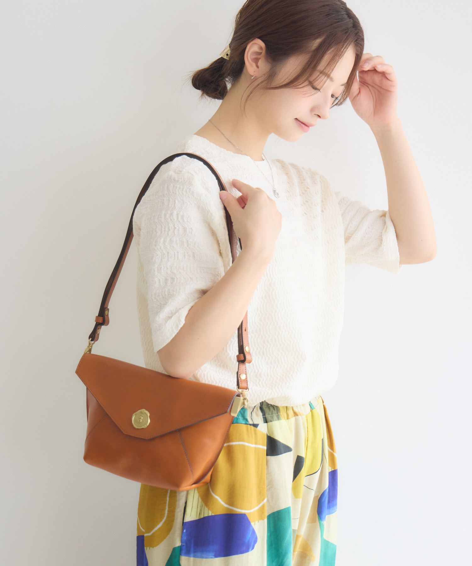 MADE IN JAPAN】【SAN HIDEAKIMIHARA】エンベロープモチーフ3wayレザー
