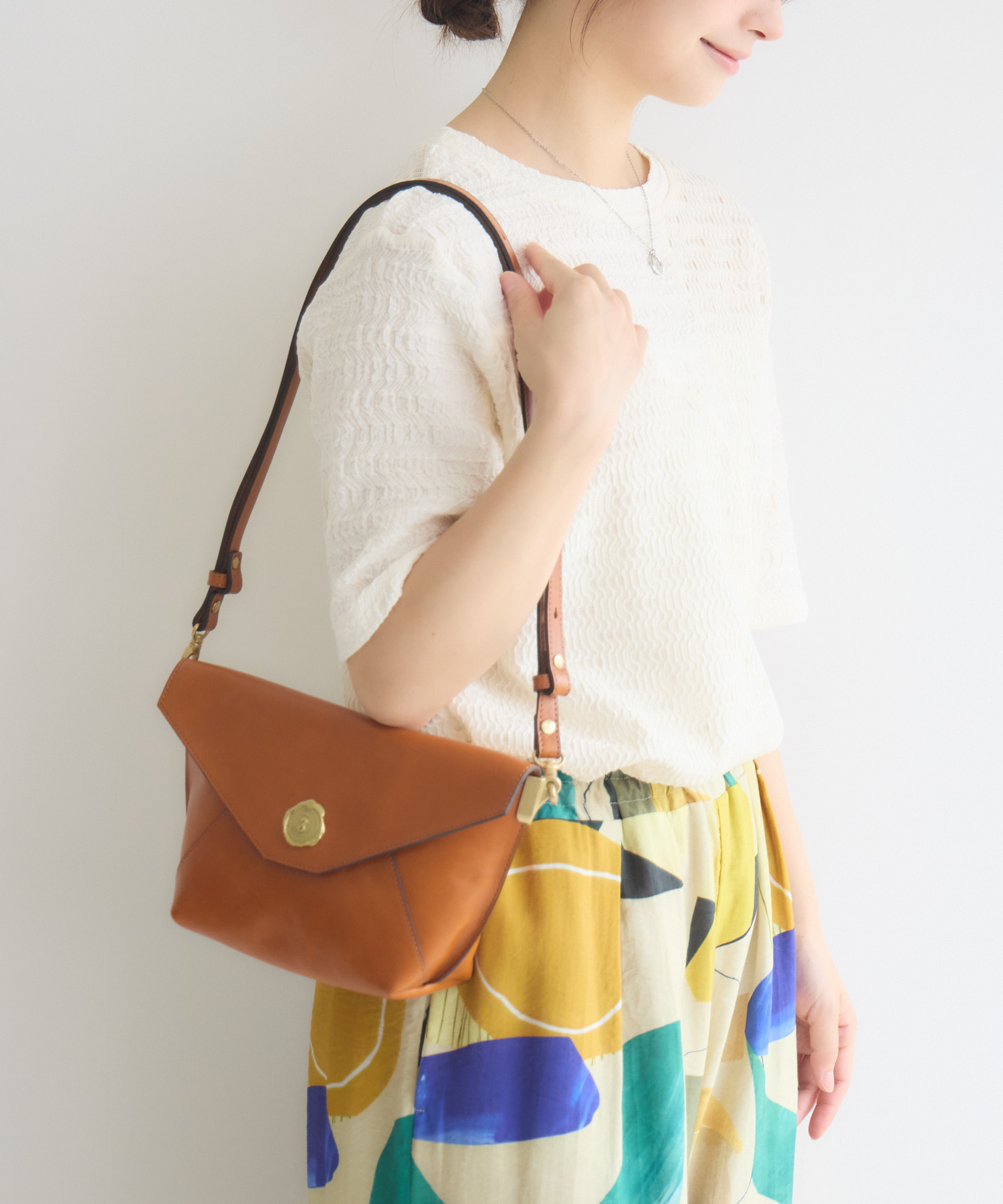 MADE IN JAPAN】【SAN HIDEAKIMIHARA】エンベロープモチーフ3wayレザー
