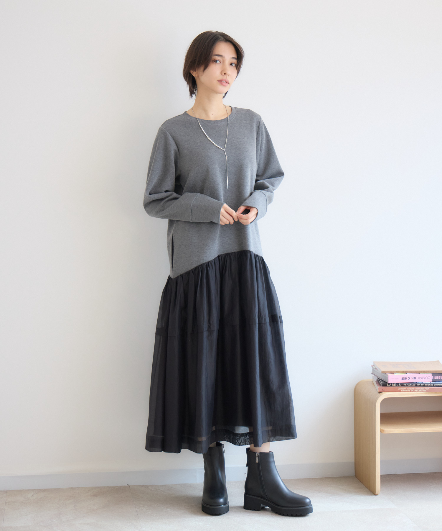 ATELIER BRUGGE】サイドジップトラックブーツ | IKG crossing