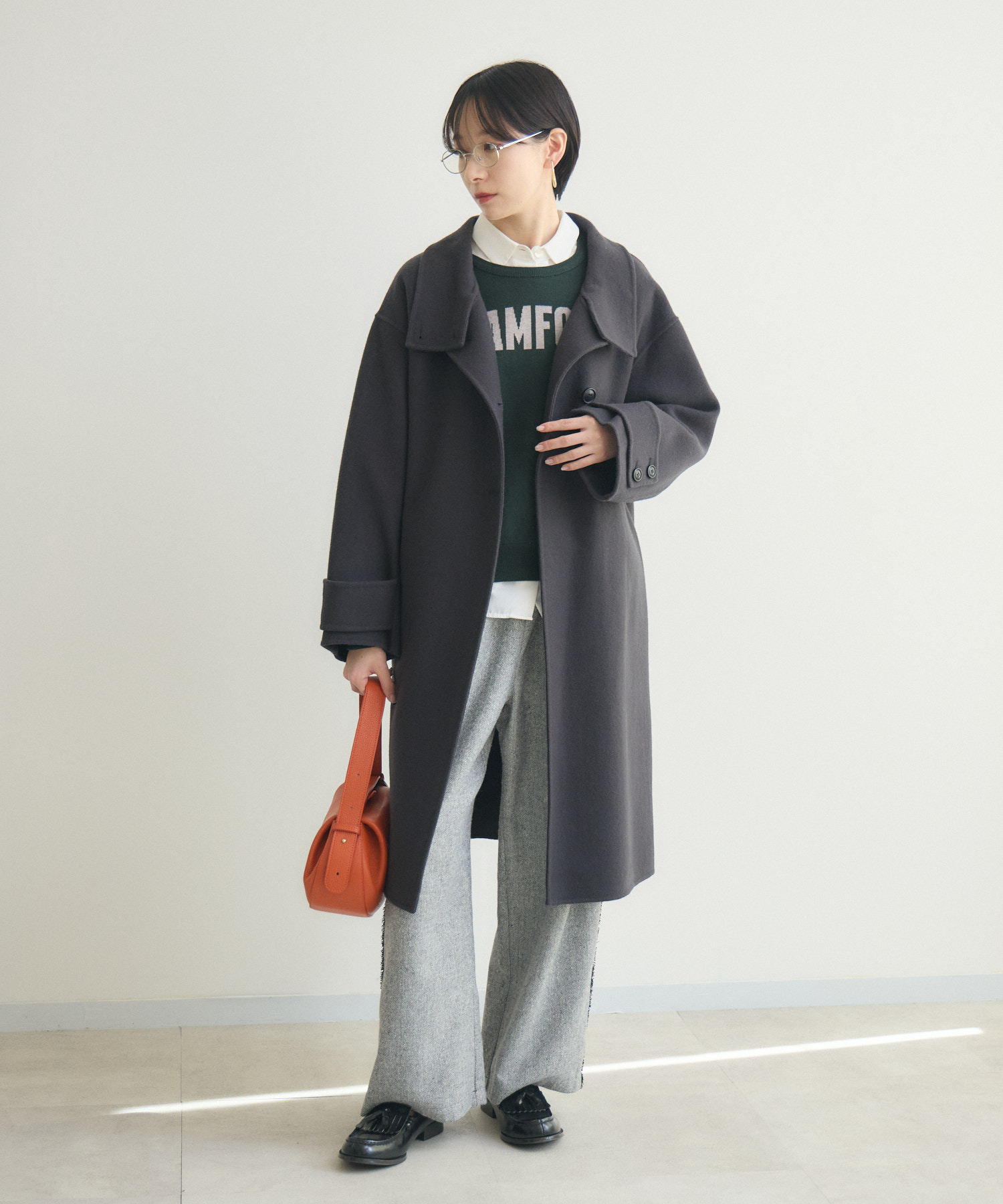 cloche スタンドカラーウールコート | IKG crossing