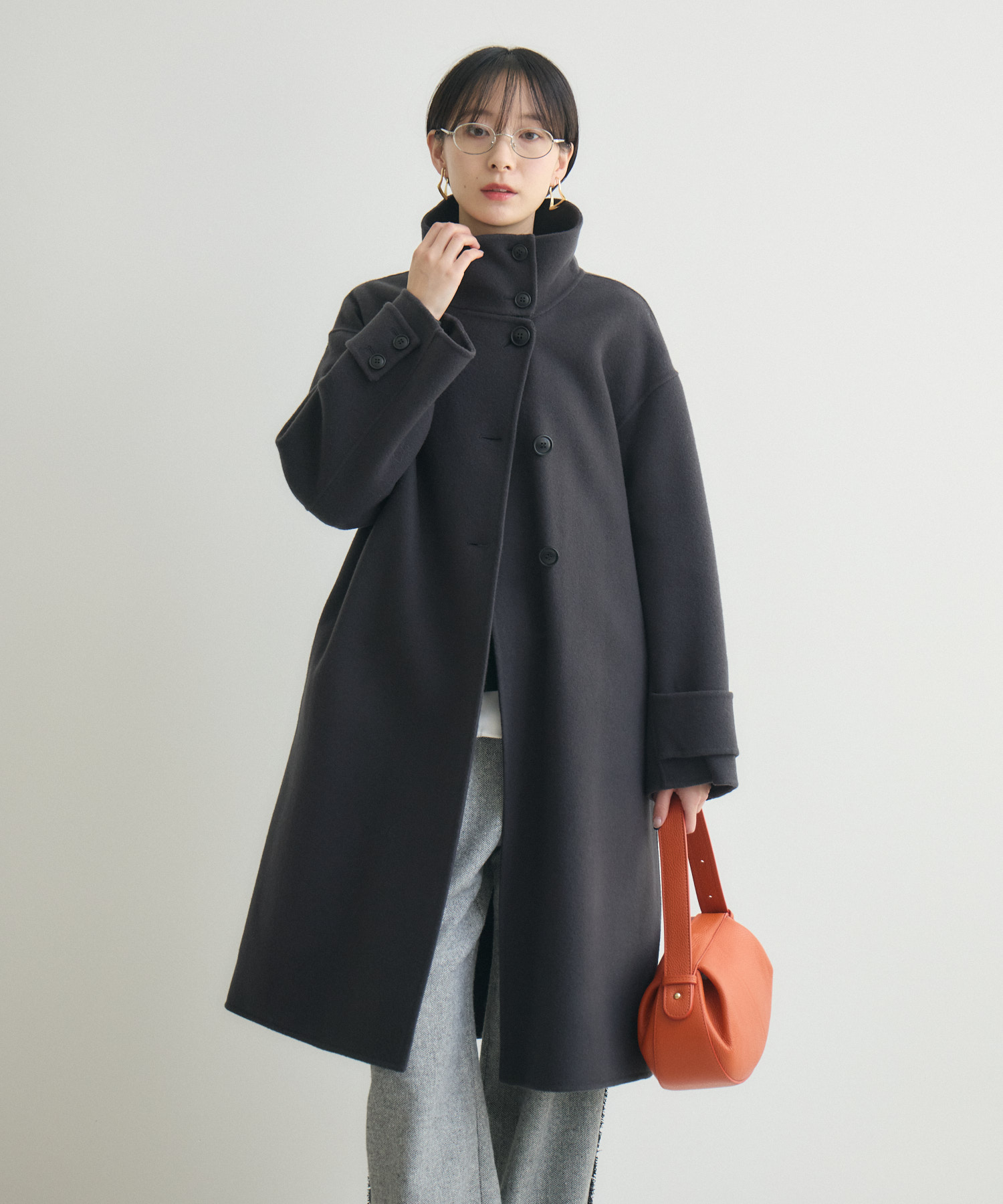 cloche スタンドカラーウールコート | IKG crossing