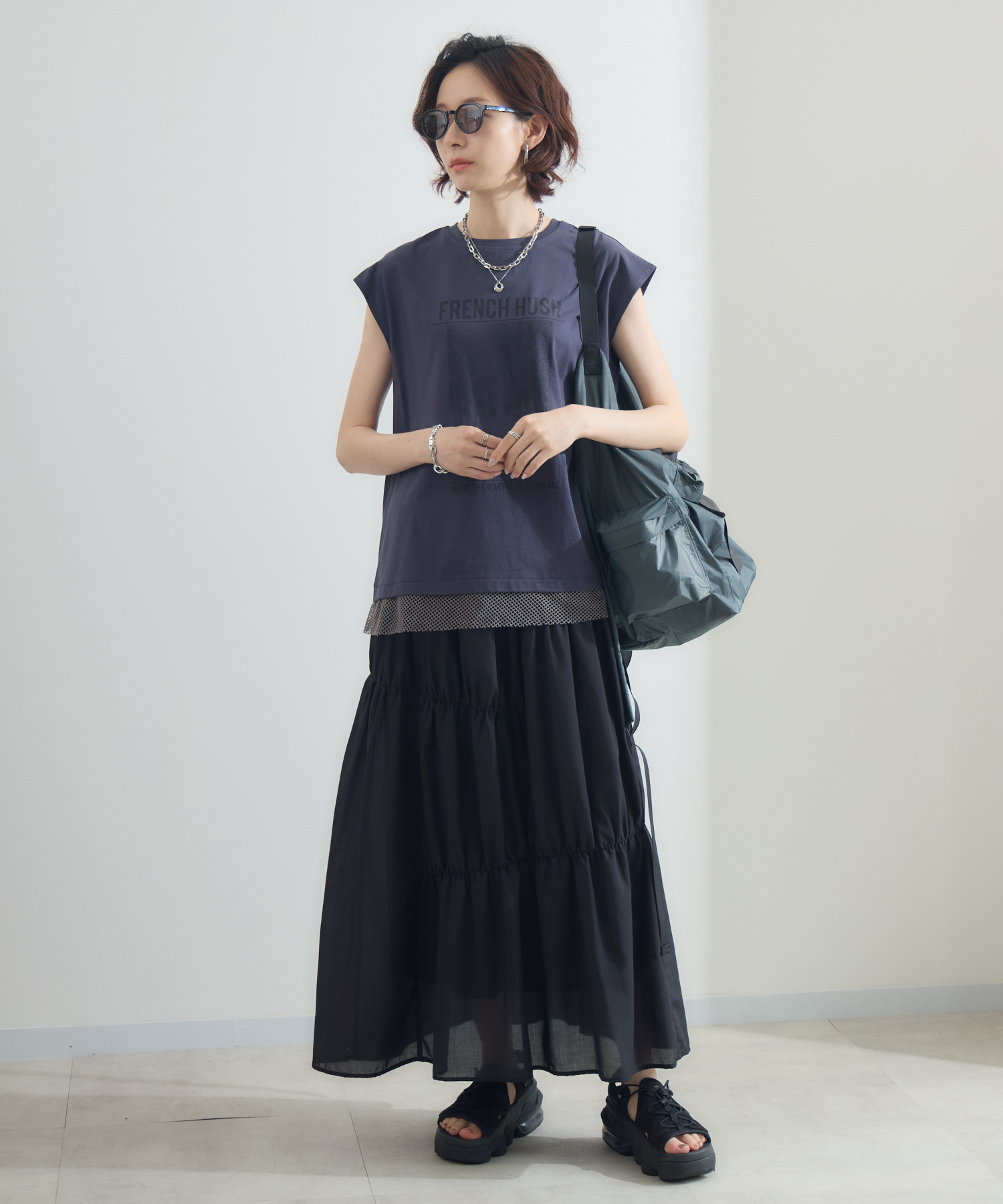 cloche ランダム切替三段スカート | IKG crossing