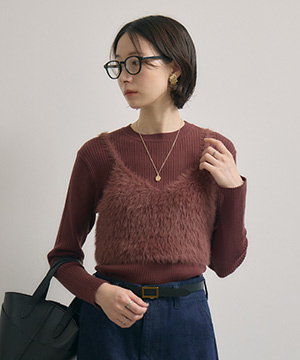 cloche フェザーヤーンビスチェセット | IKG crossing