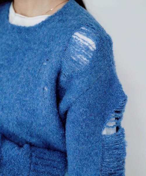 HCAE ループヤーンダメージニット | IKG crossing