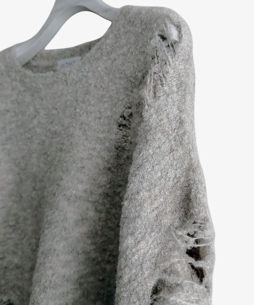 HCAE ループヤーンダメージニット | IKG crossing