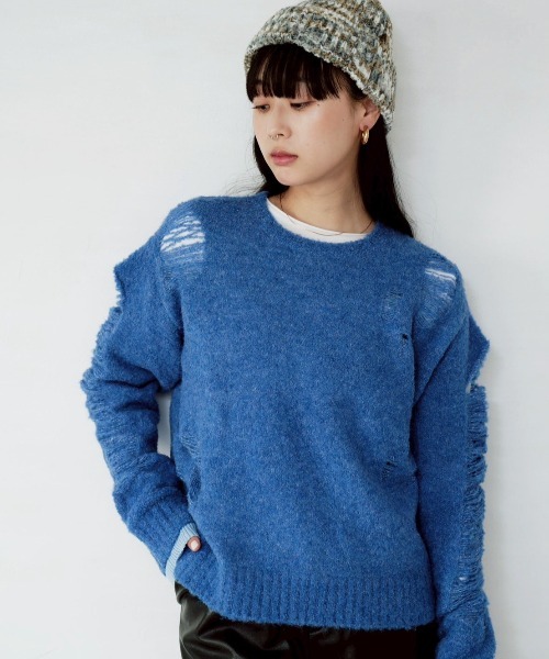 HCAE ループヤーンダメージニット | IKG crossing