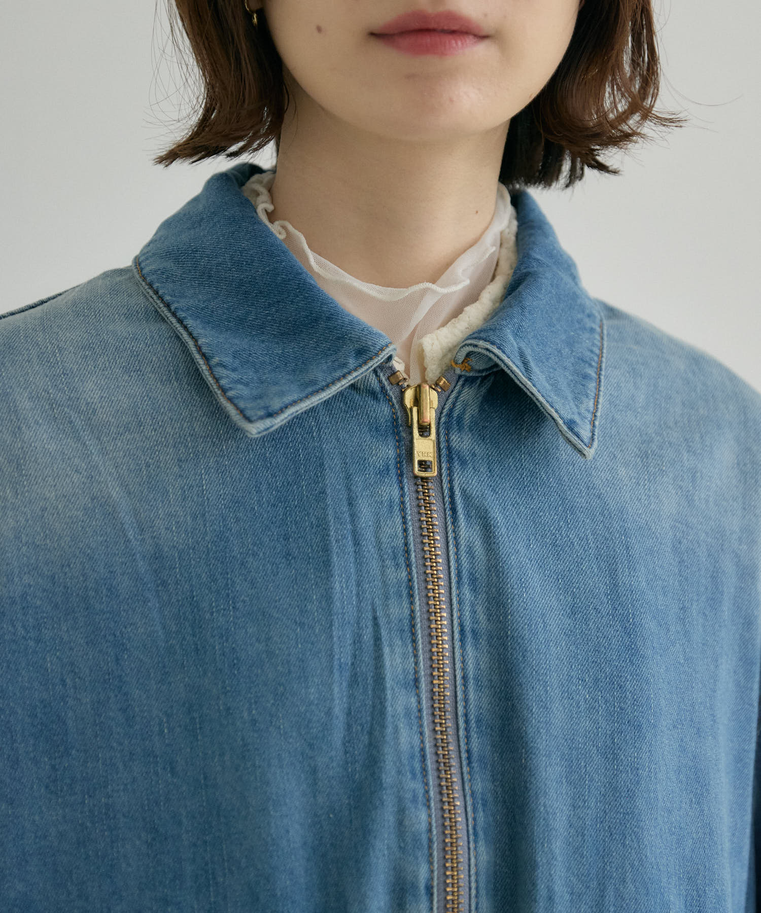 CYAN BIGポケットデニムZIPブルゾン | IKG crossing