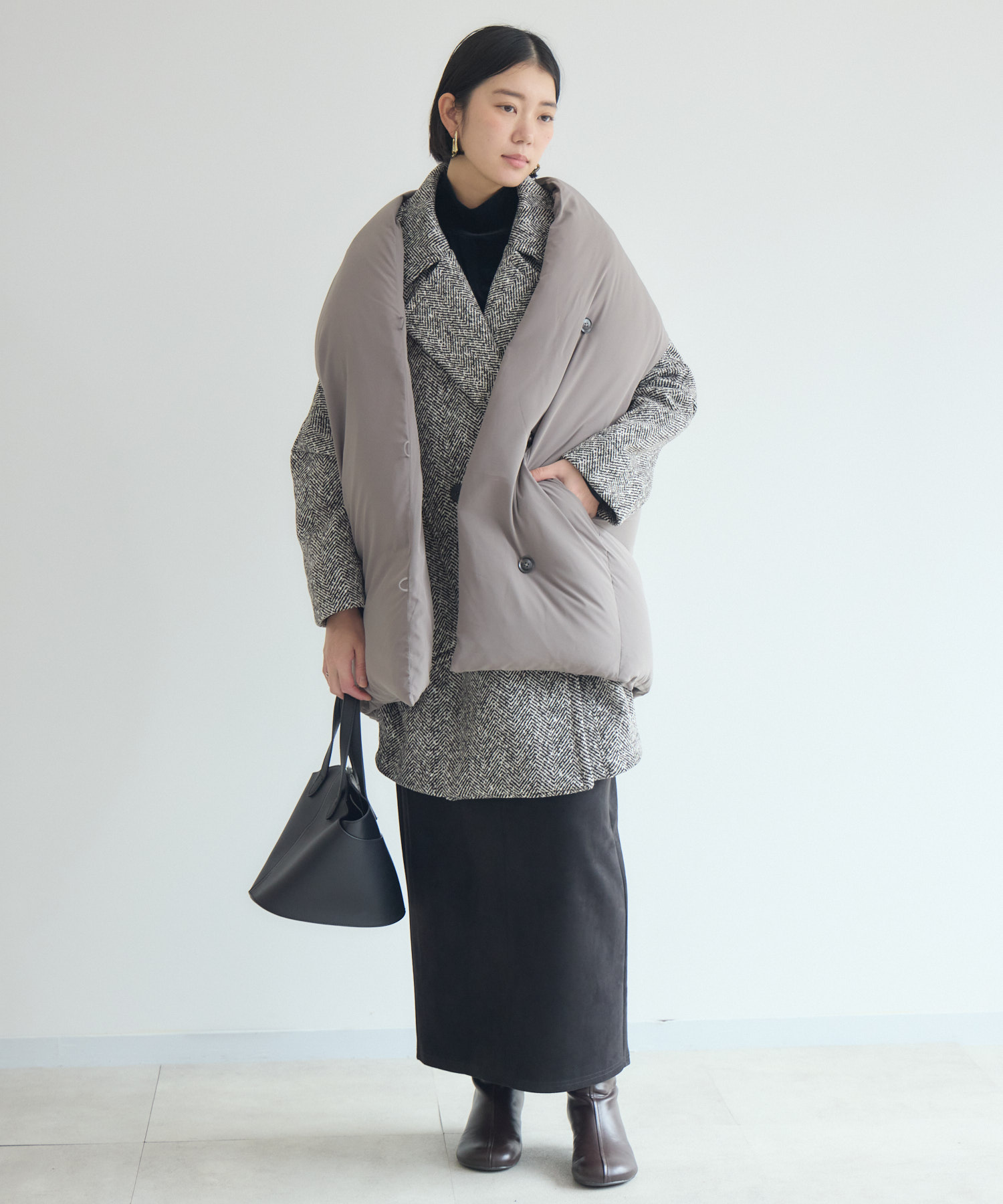 CYAN ストールライクダウンベスト | IKG crossing