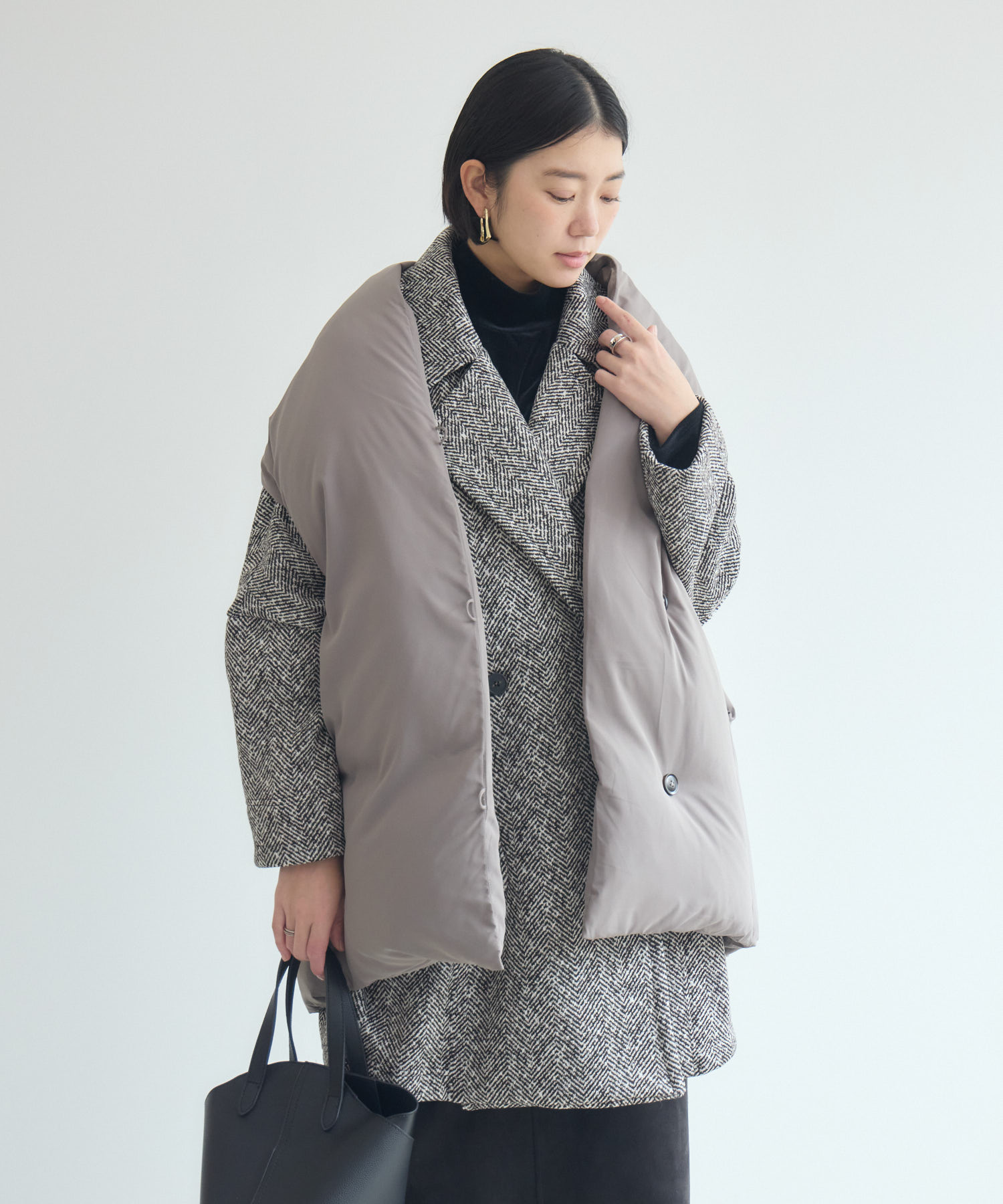 CYAN ストールライクダウンベスト | IKG crossing