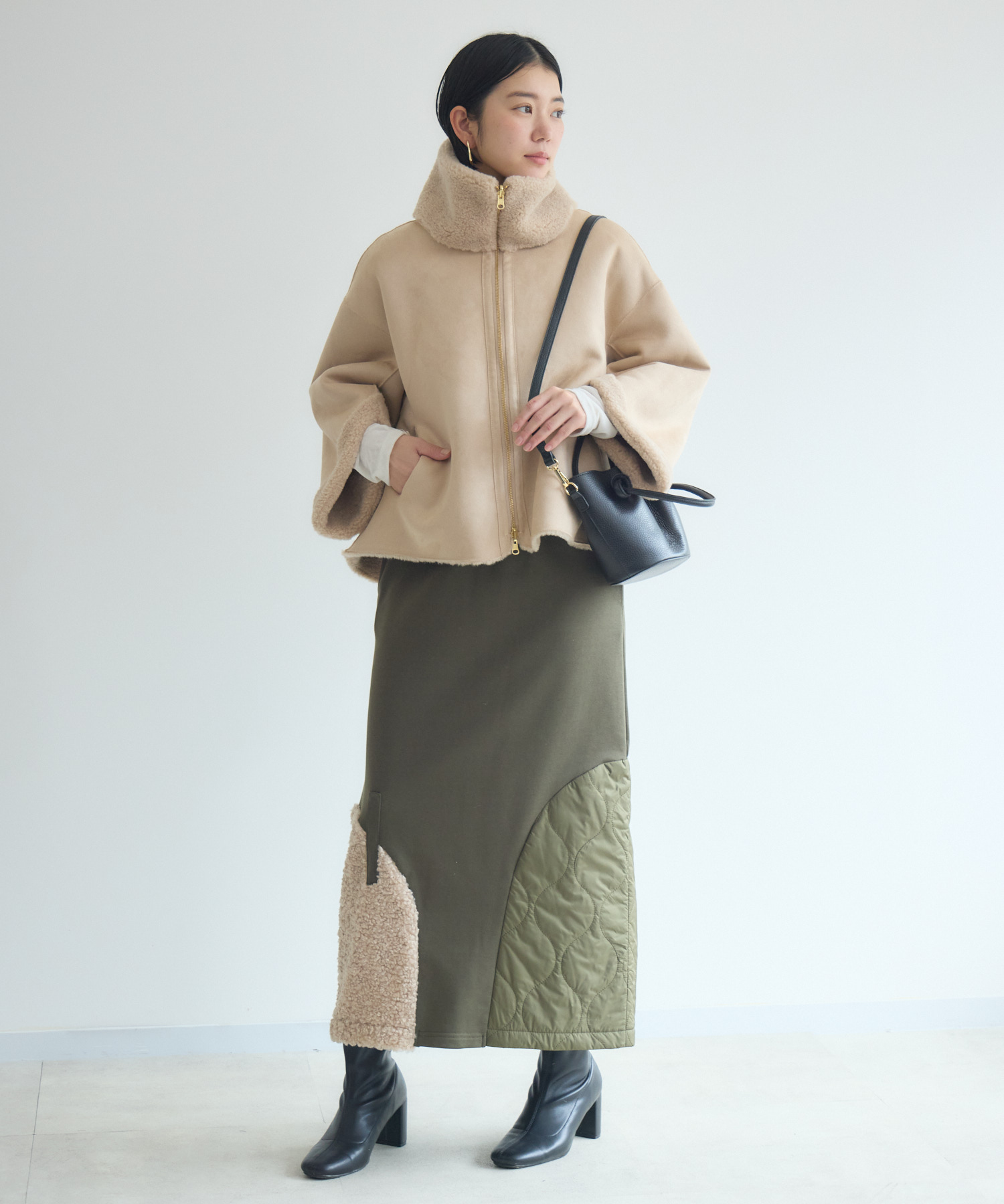 SUGAR ROSE リバーシブルボアブルゾン | IKG crossing