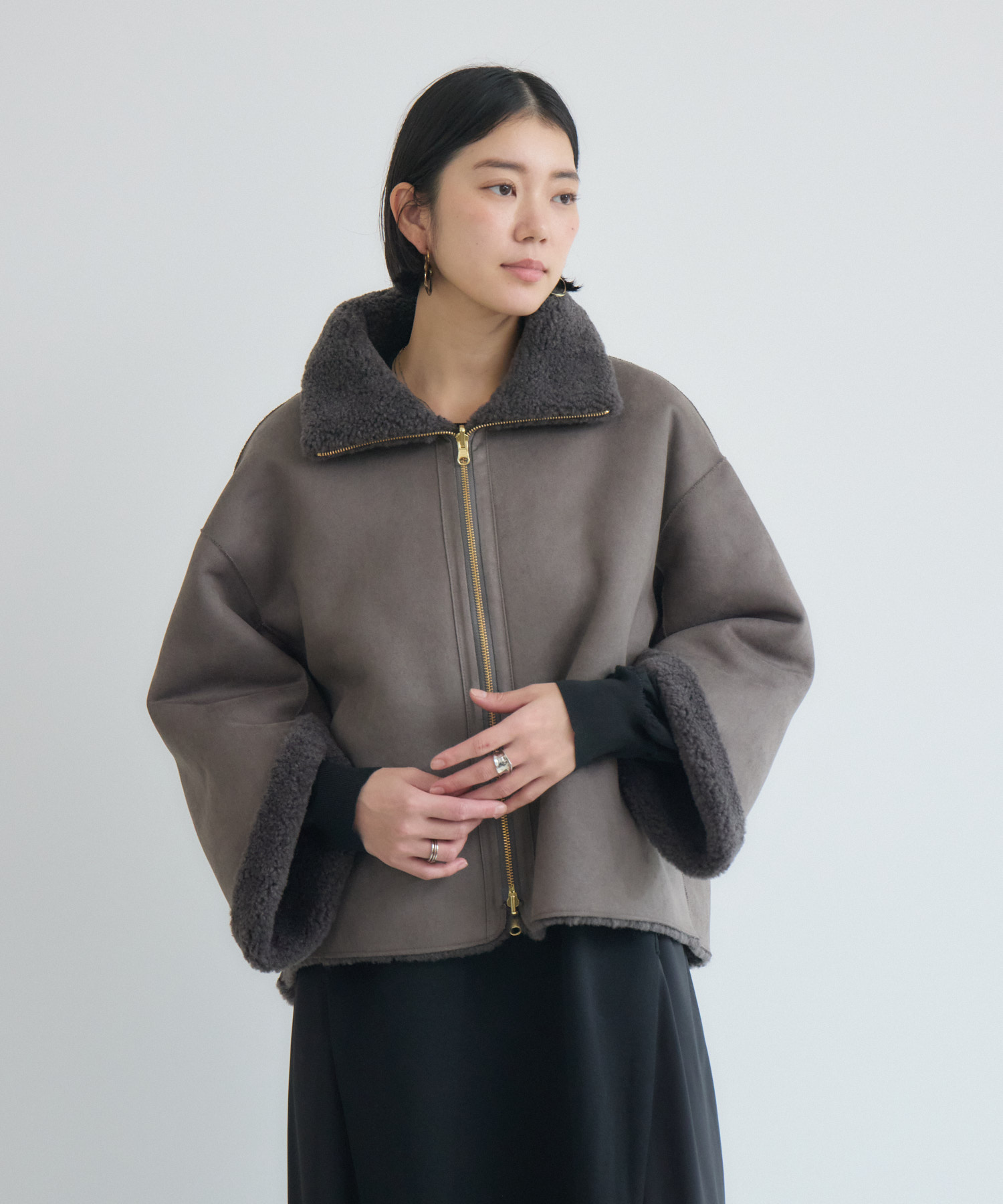 SUGAR ROSE リバーシブルボアブルゾン | IKG crossing