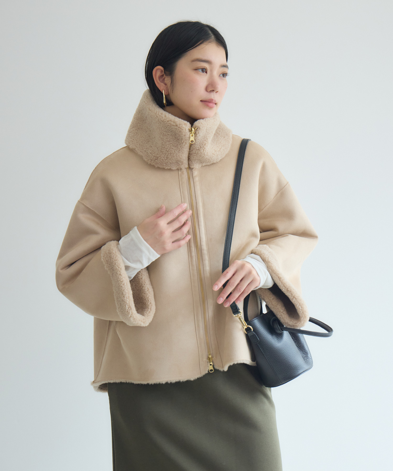 SUGAR ROSE リバーシブルボアブルゾン | IKG crossing