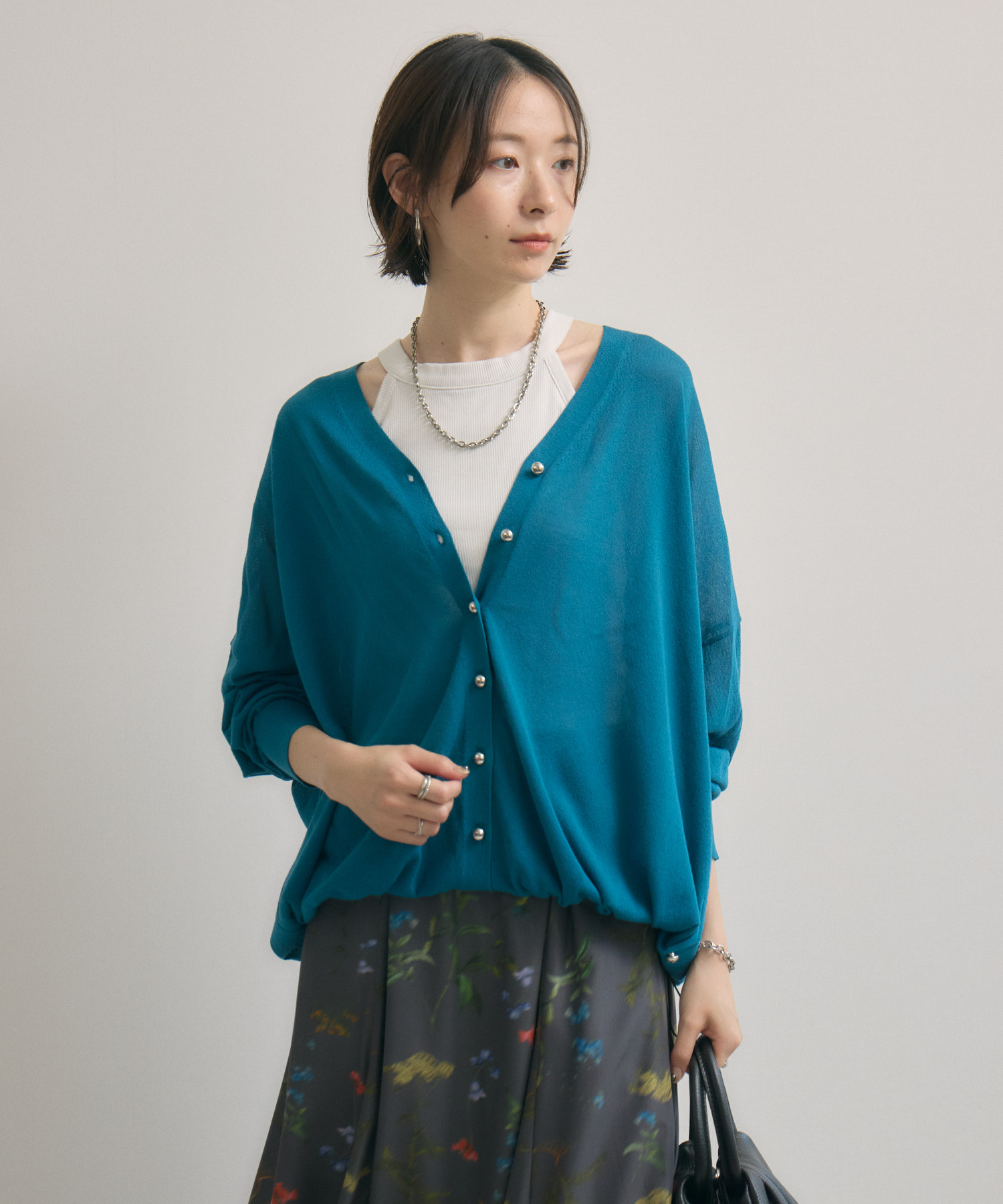 SUGARROSE 裾ドロストカーディガン | IKG crossing