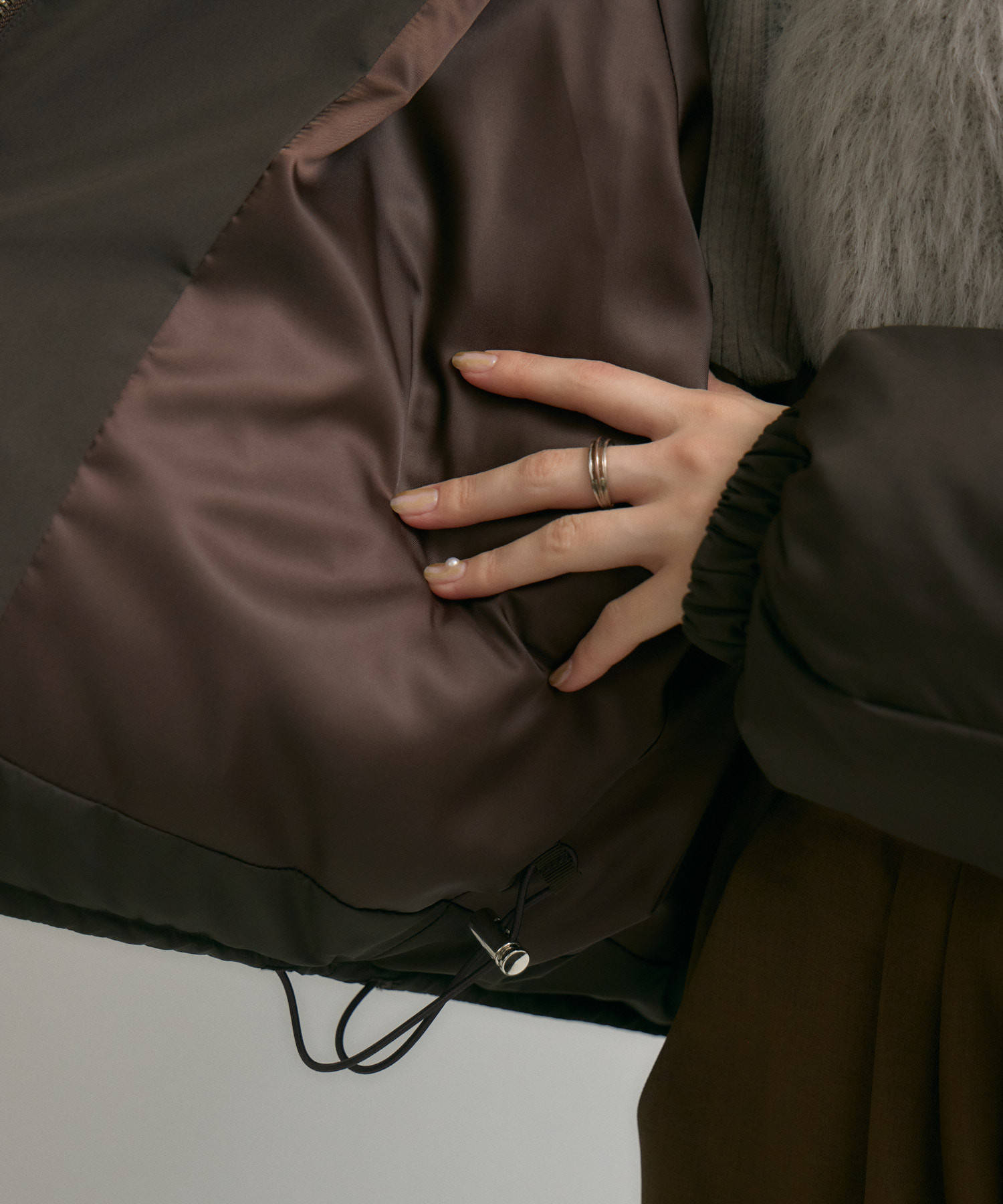 cloche 発熱中綿混ダウンジャケット | IKG crossing