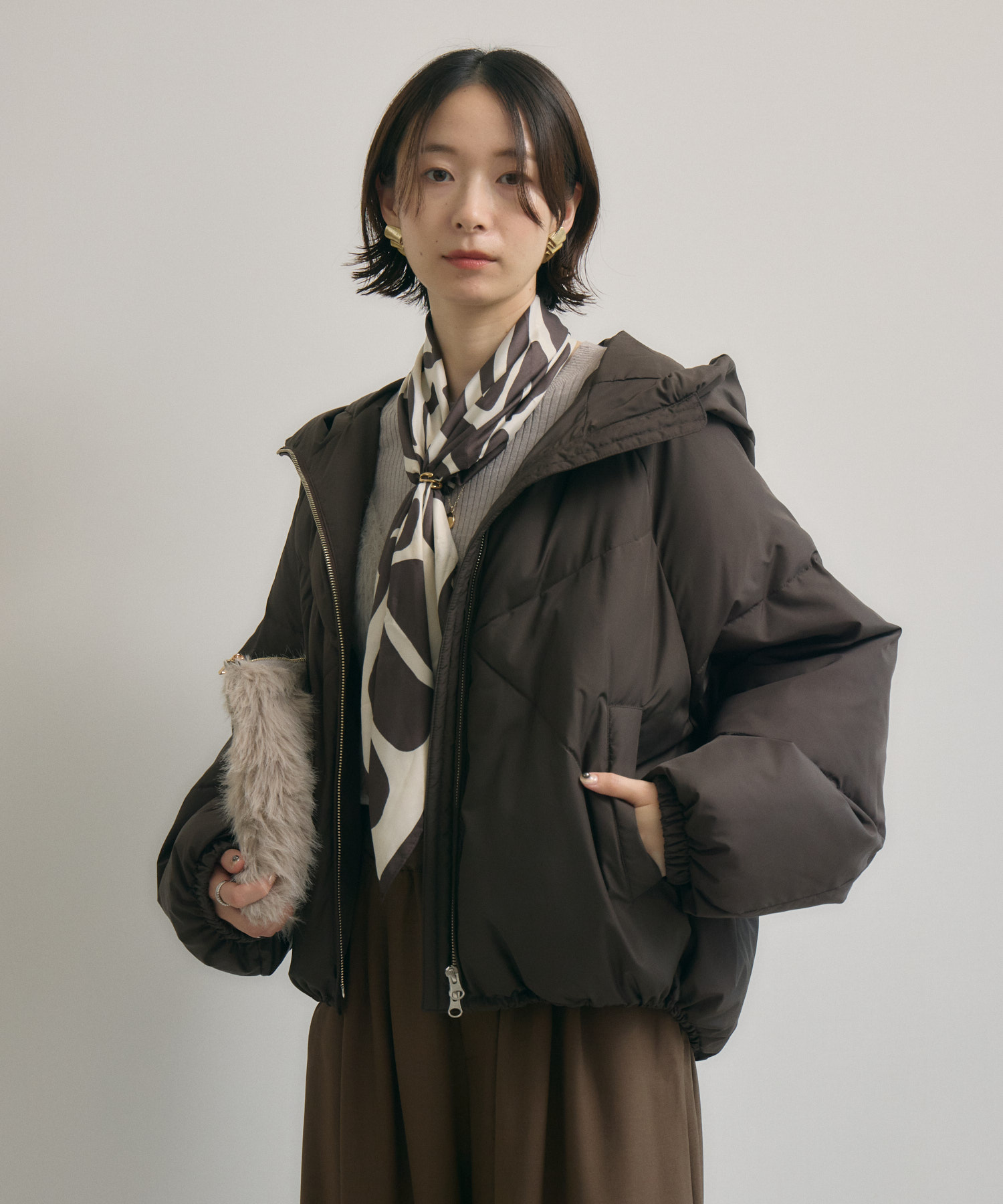 KIKSTYO ダウンジャケット(値下げ交渉対応) 予約】cloche 発熱中綿混ダウンジャケット | IKG crossing