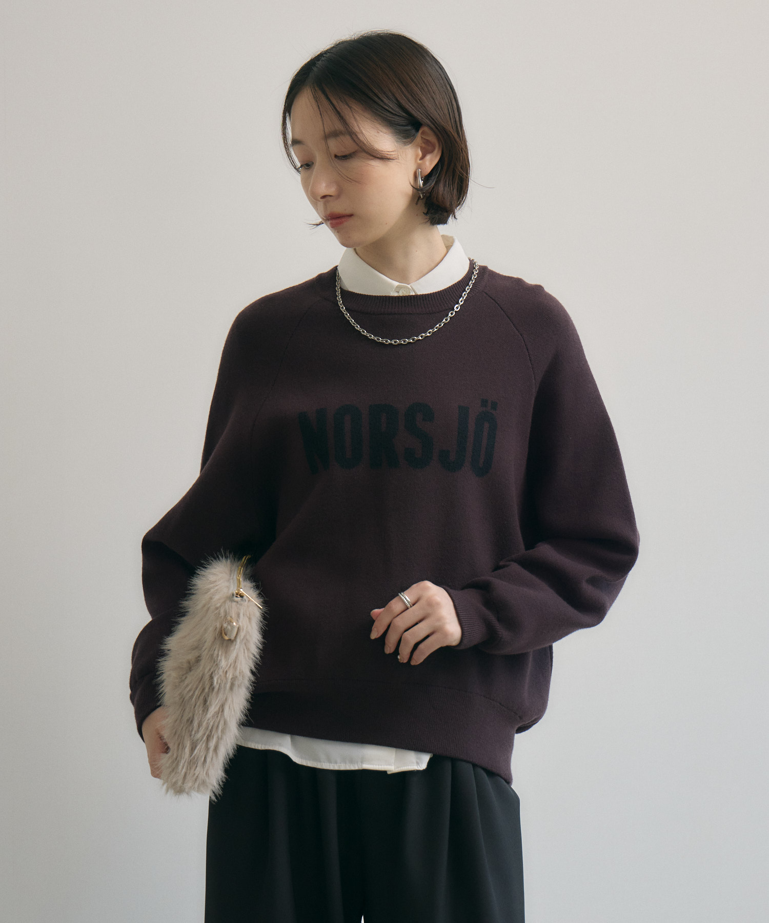 cloche ジャガードロゴニット | IKG crossing