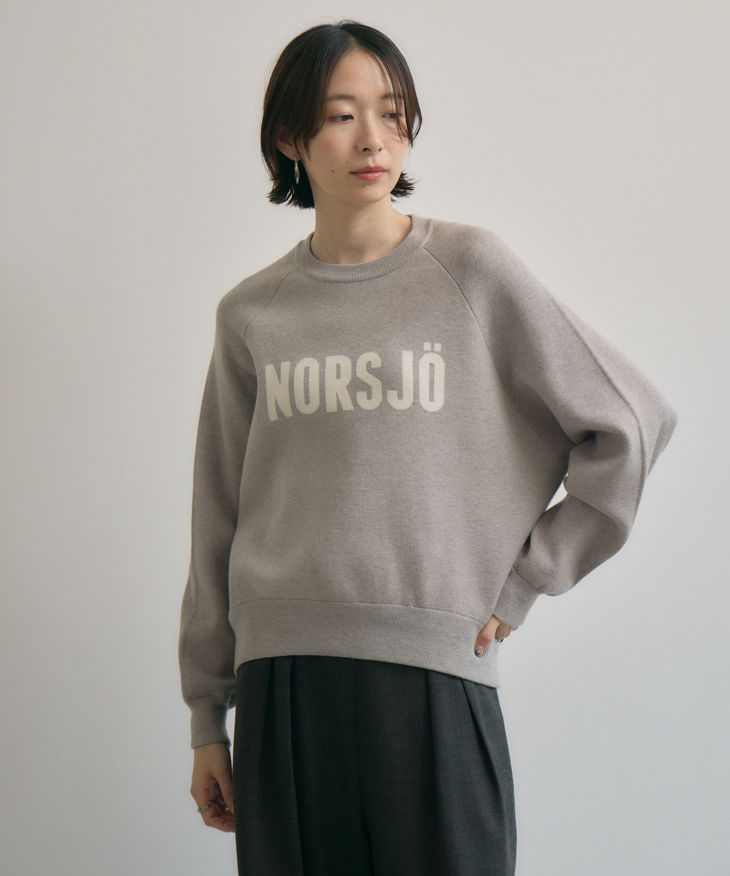 cloche ジャガードロゴニット | IKG crossing