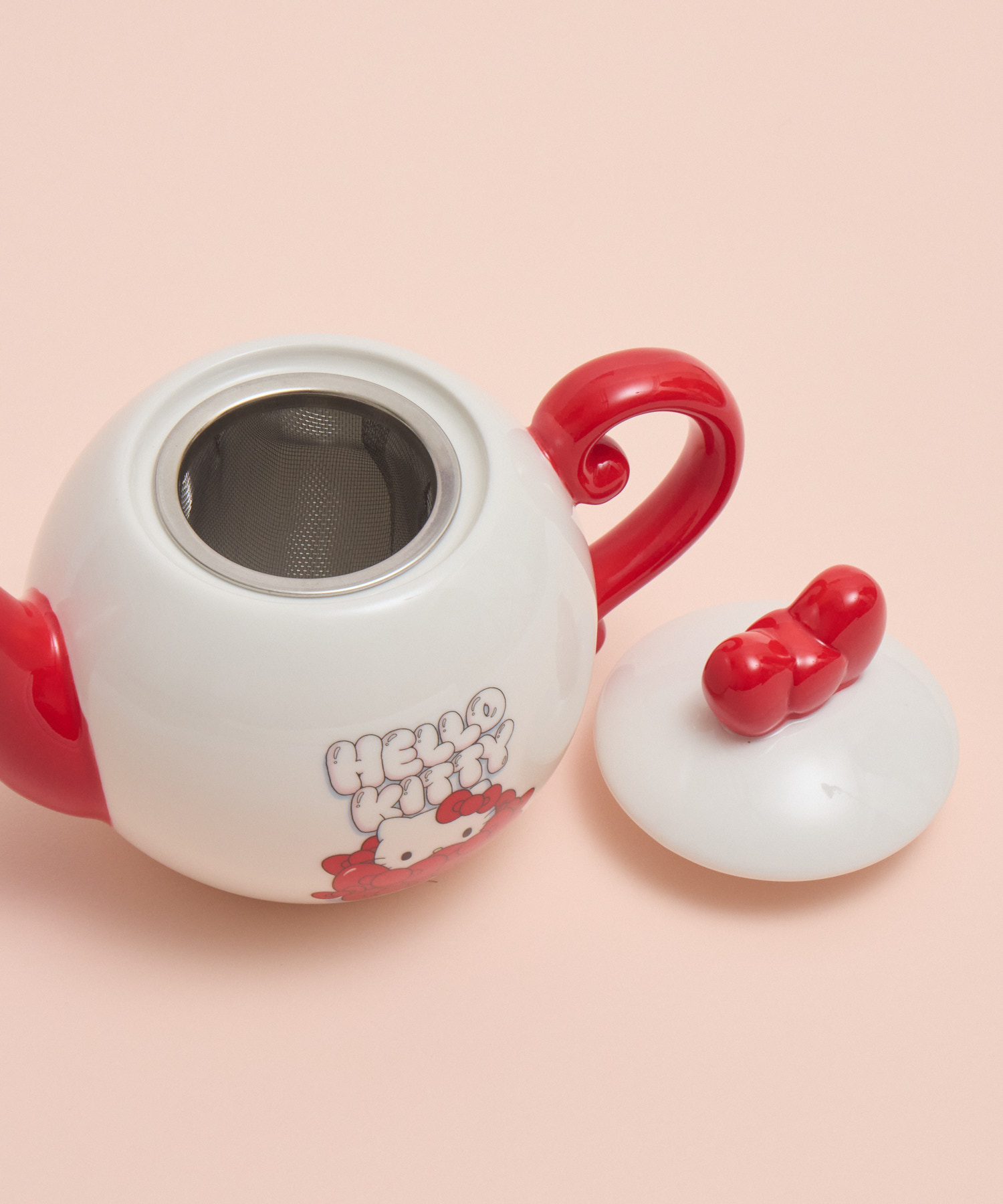 サンリオキティエアーポット 激レア☆サンリオ旧ロゴ ハローキティテーブルエアーポット ガラス製