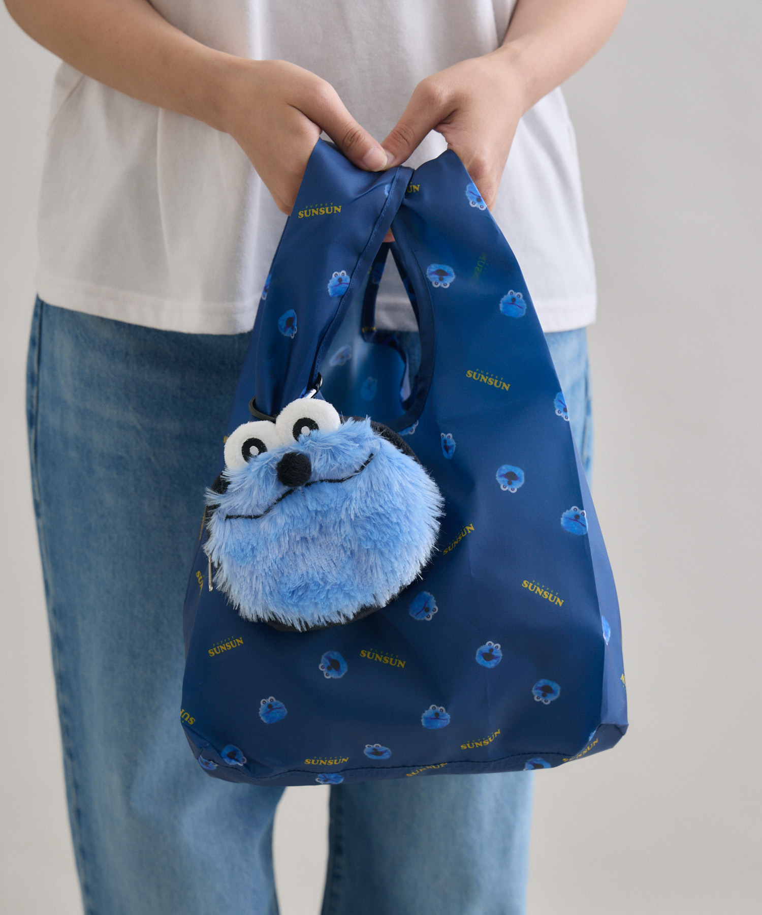 パペットスンスン】ポーチ付エコバッグ | IKG crossing