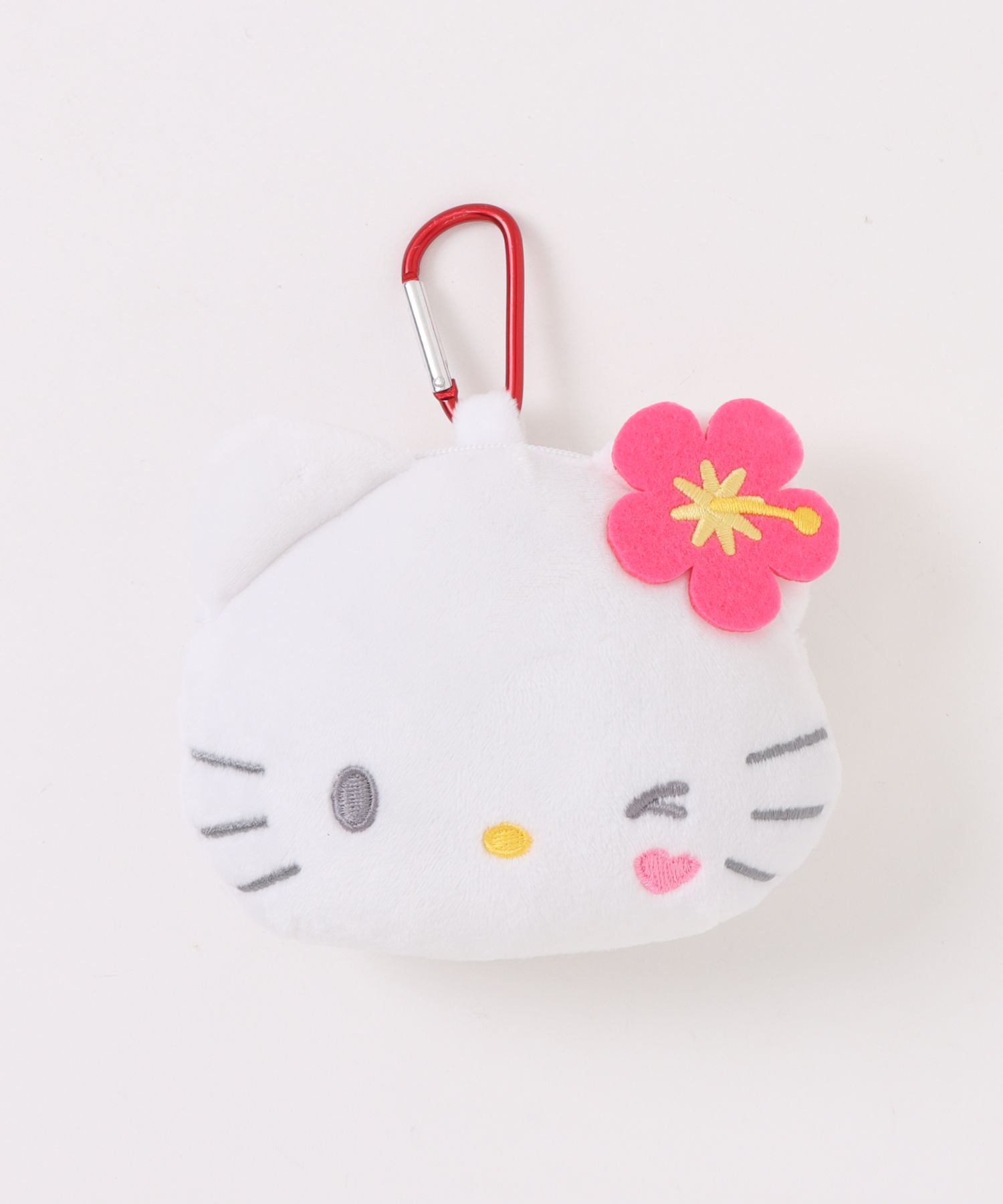 サンリオ 】 ハイビスカスキティ カラビナ付ぬいぐるみポーチ | IKG
