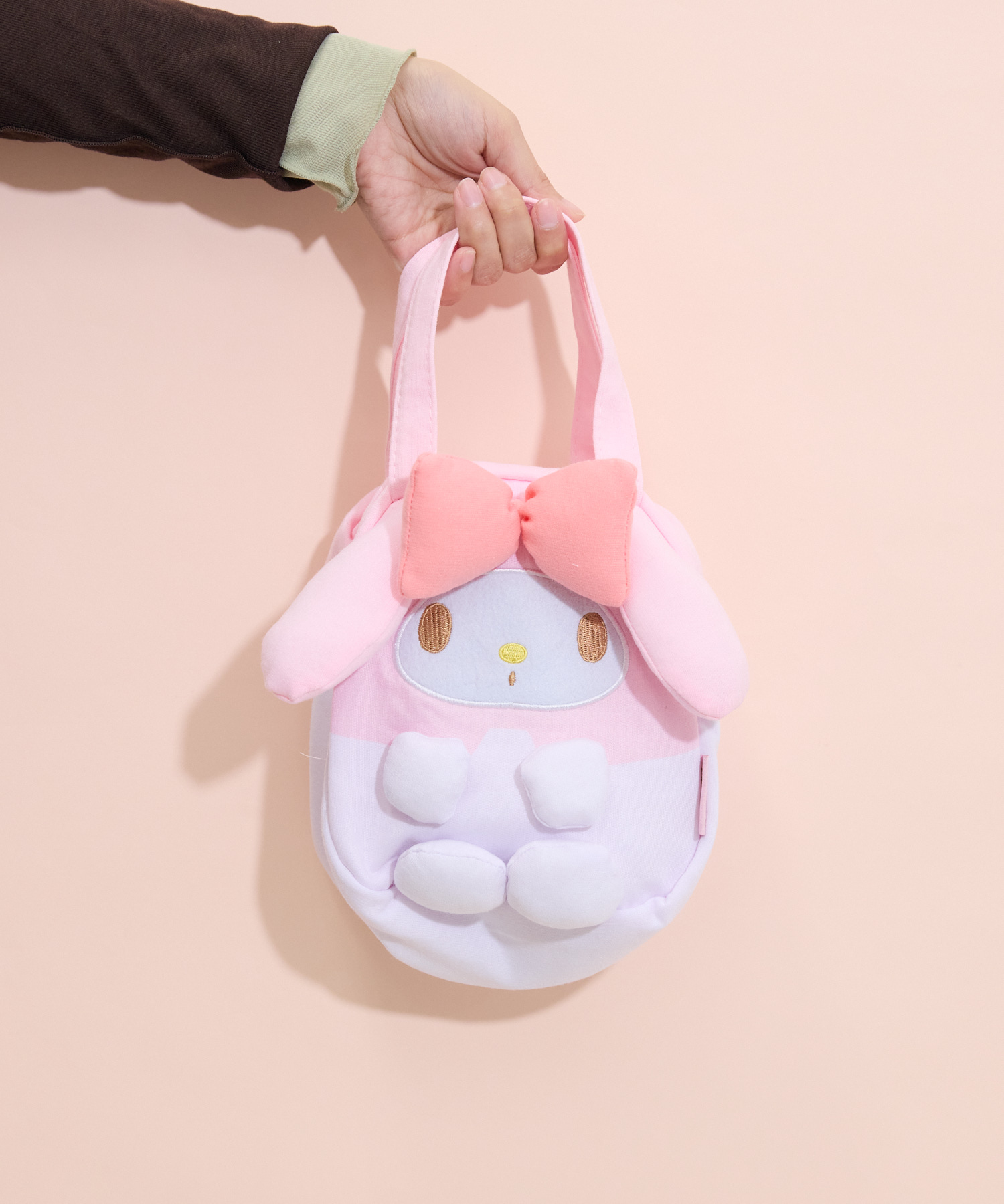 希少！マイメロディ ダイカット フェイスバッグ サンリオ】マイメロディ スエット素材ダイカットバッグ | IKG crossing