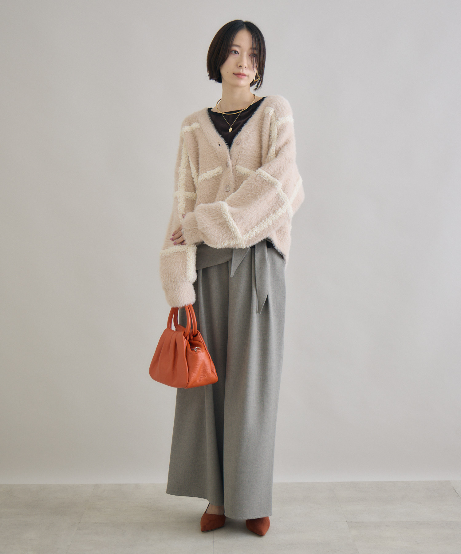 立体ジャガードカーディガン | IKG crossing