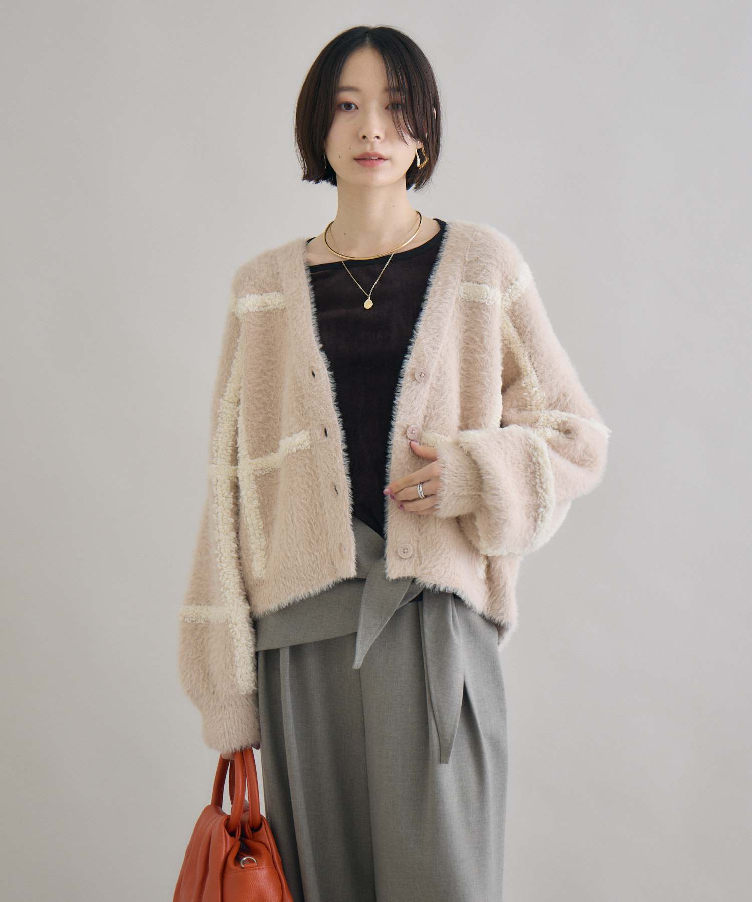 立体ジャガードカーディガン | IKG crossing