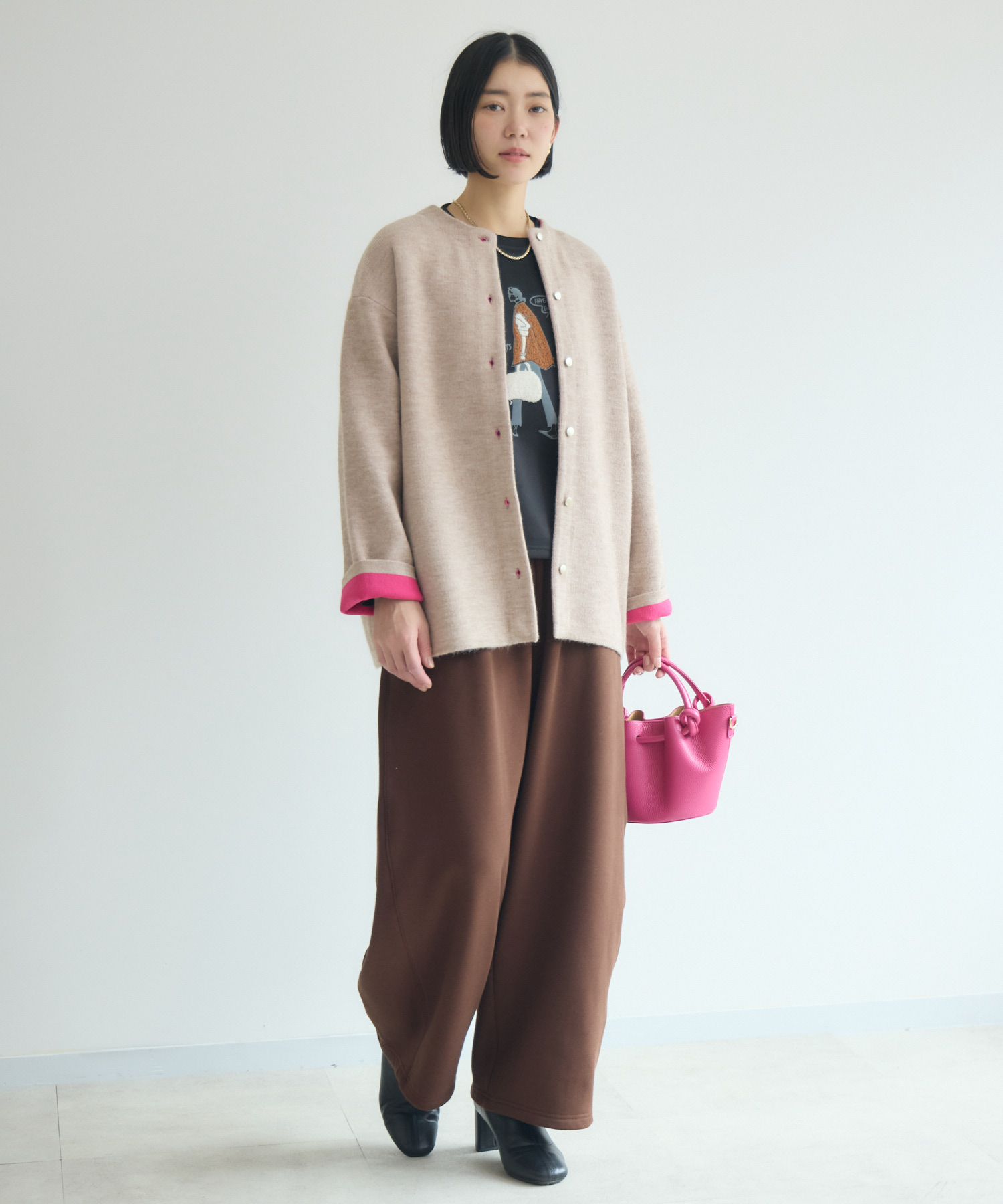 cloche 裏起毛カーブシルエットパンツ | IKG crossing