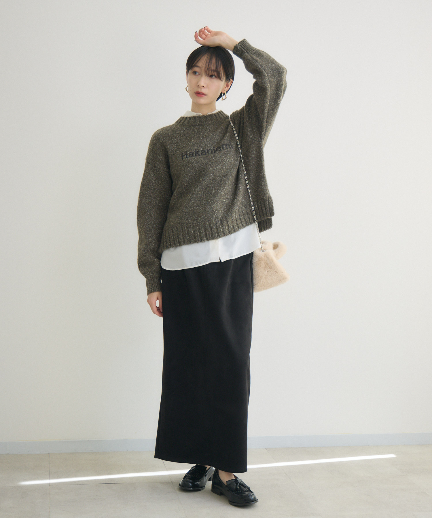 clocheネップ刺繍ロゴニット | IKG crossing