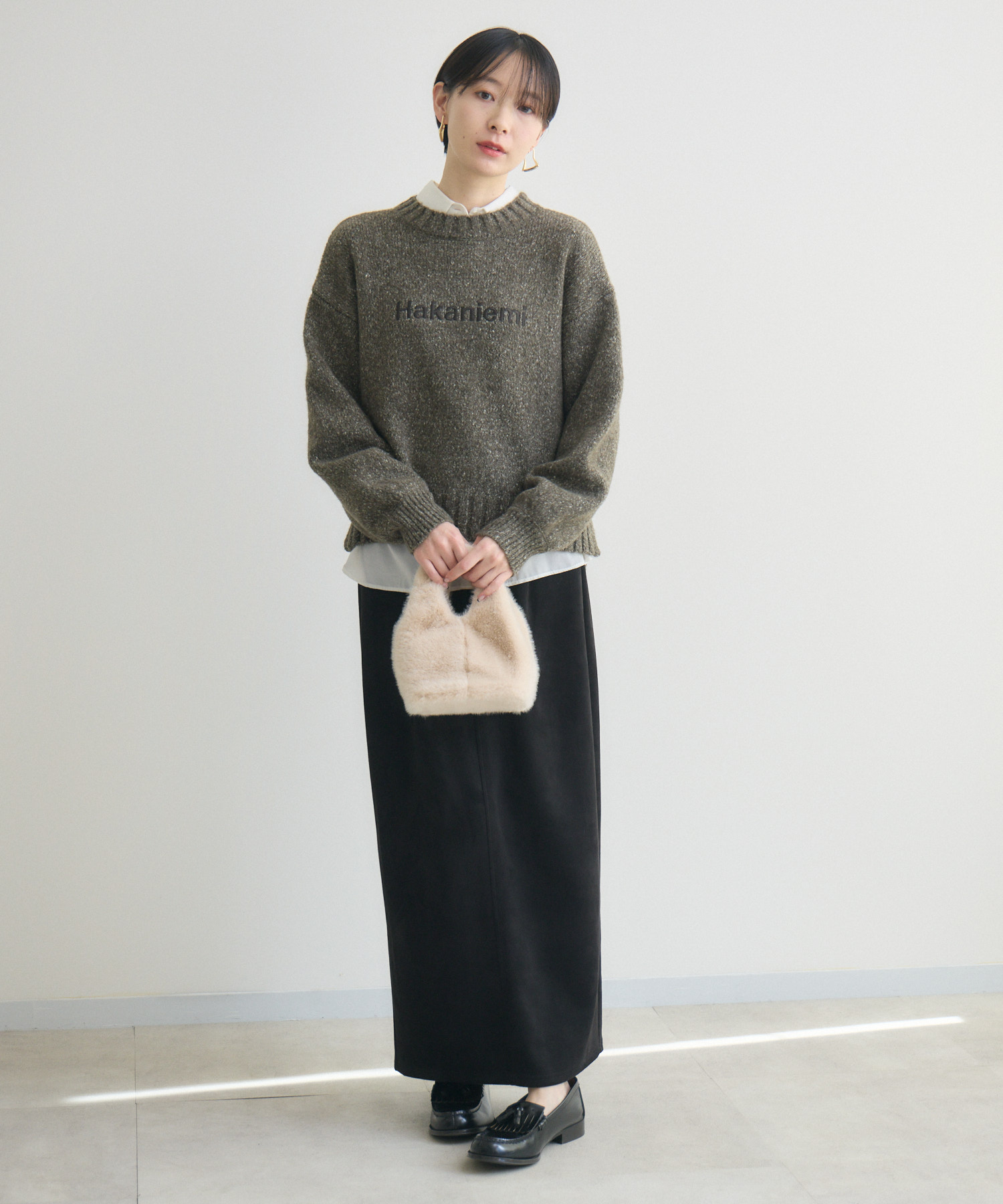 clocheネップ刺繍ロゴニット | IKG crossing