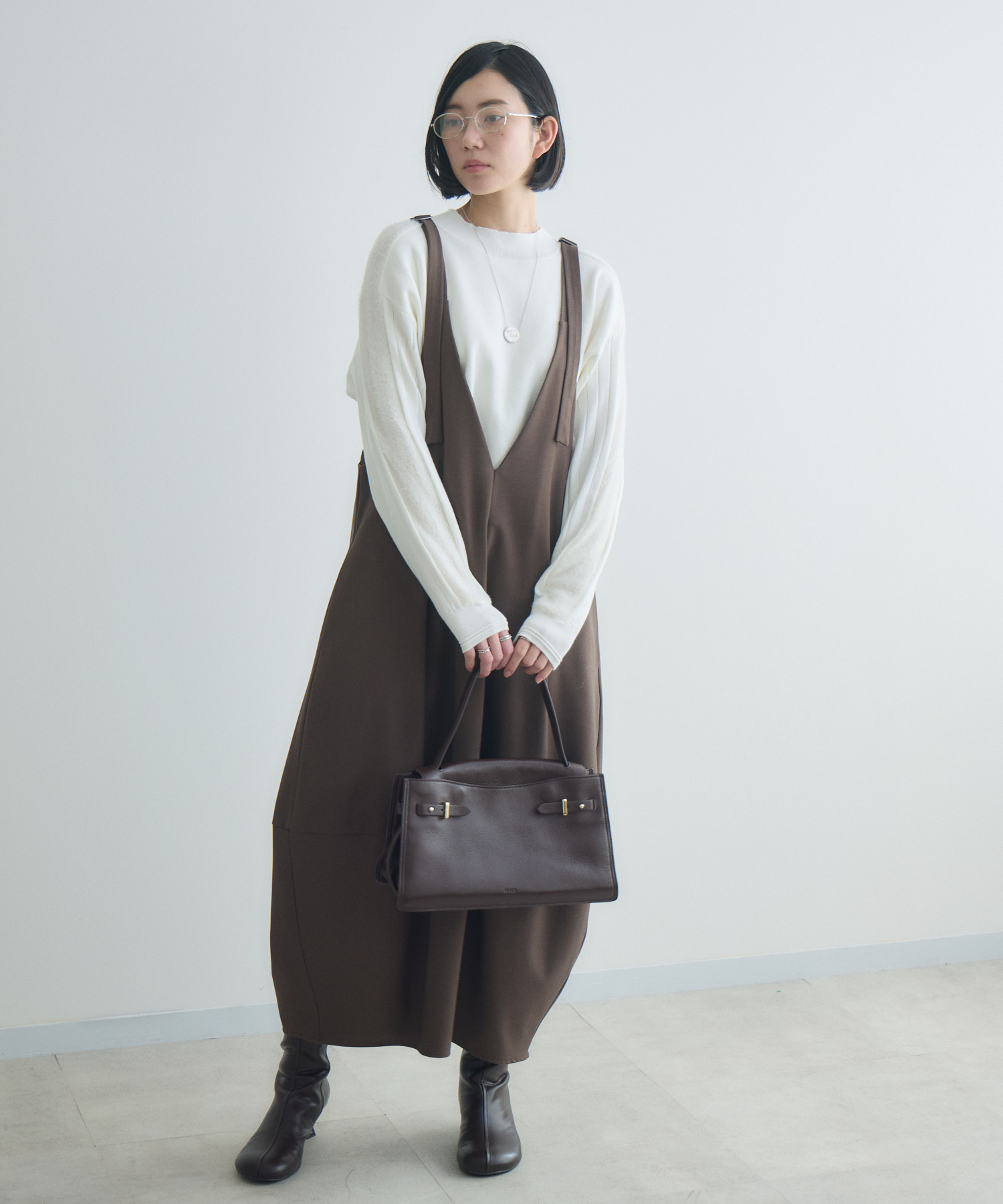 cloche 前後着用ジャンバースカート | IKG crossing