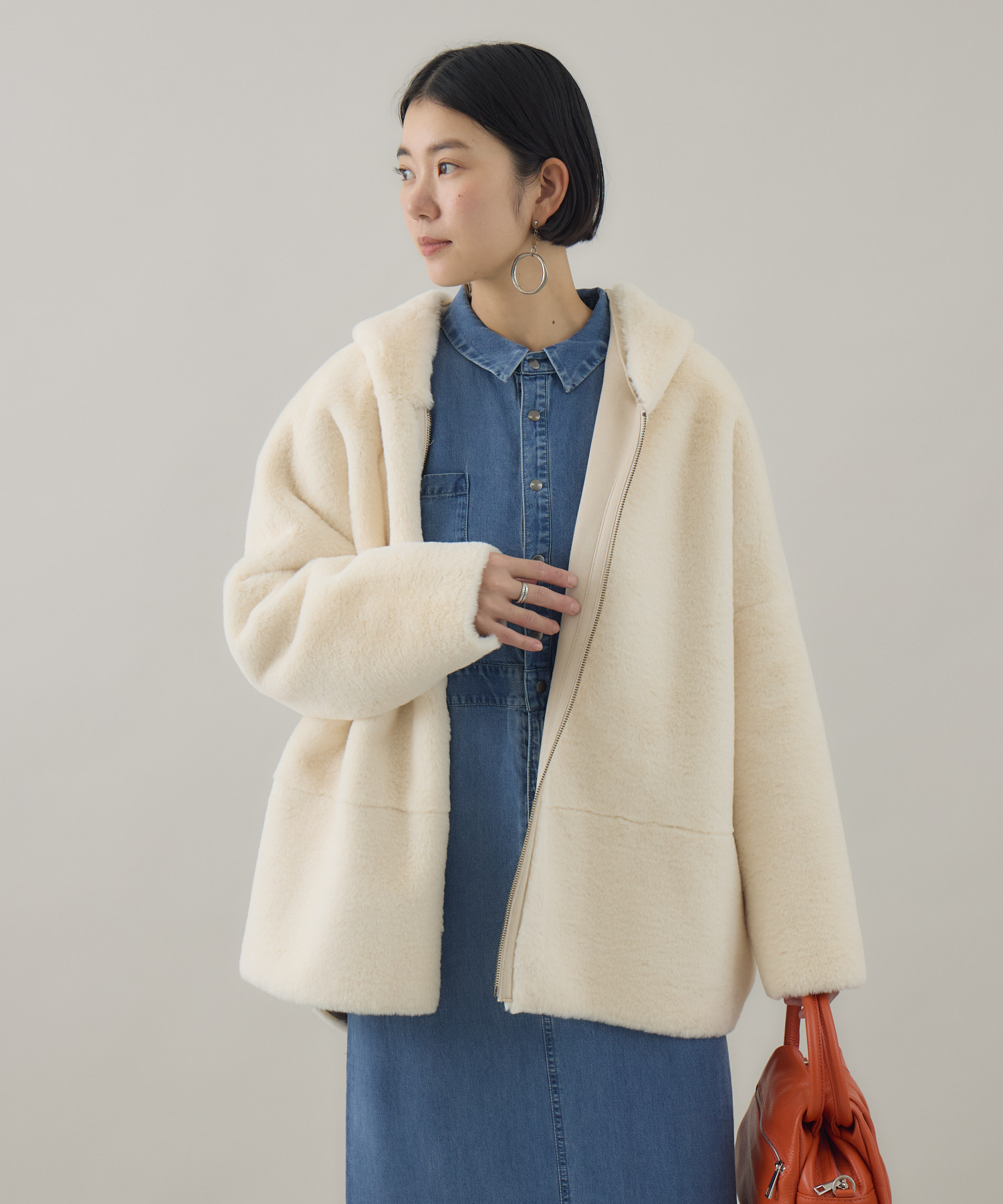 Dignite Collier フェイクムートンコート | IKG crossing