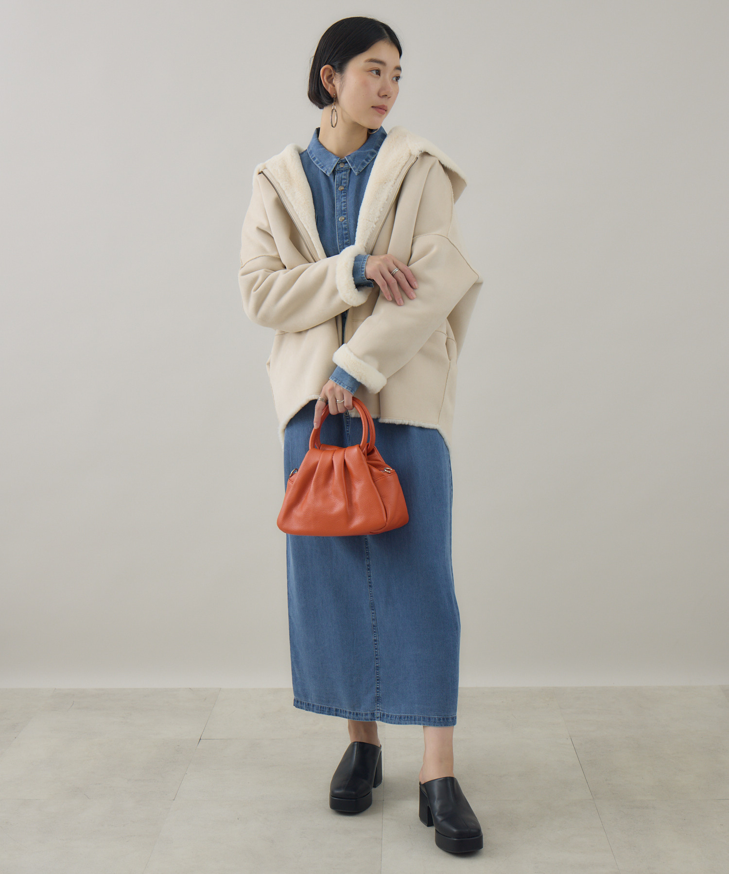 Dignite Collier フェイクムートンコート | IKG crossing