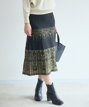 ラメ糸ニットスカート | IKG crossing