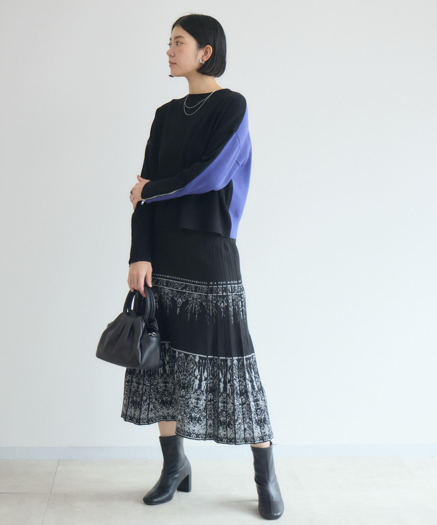 ラメ糸ニットスカート | IKG crossing