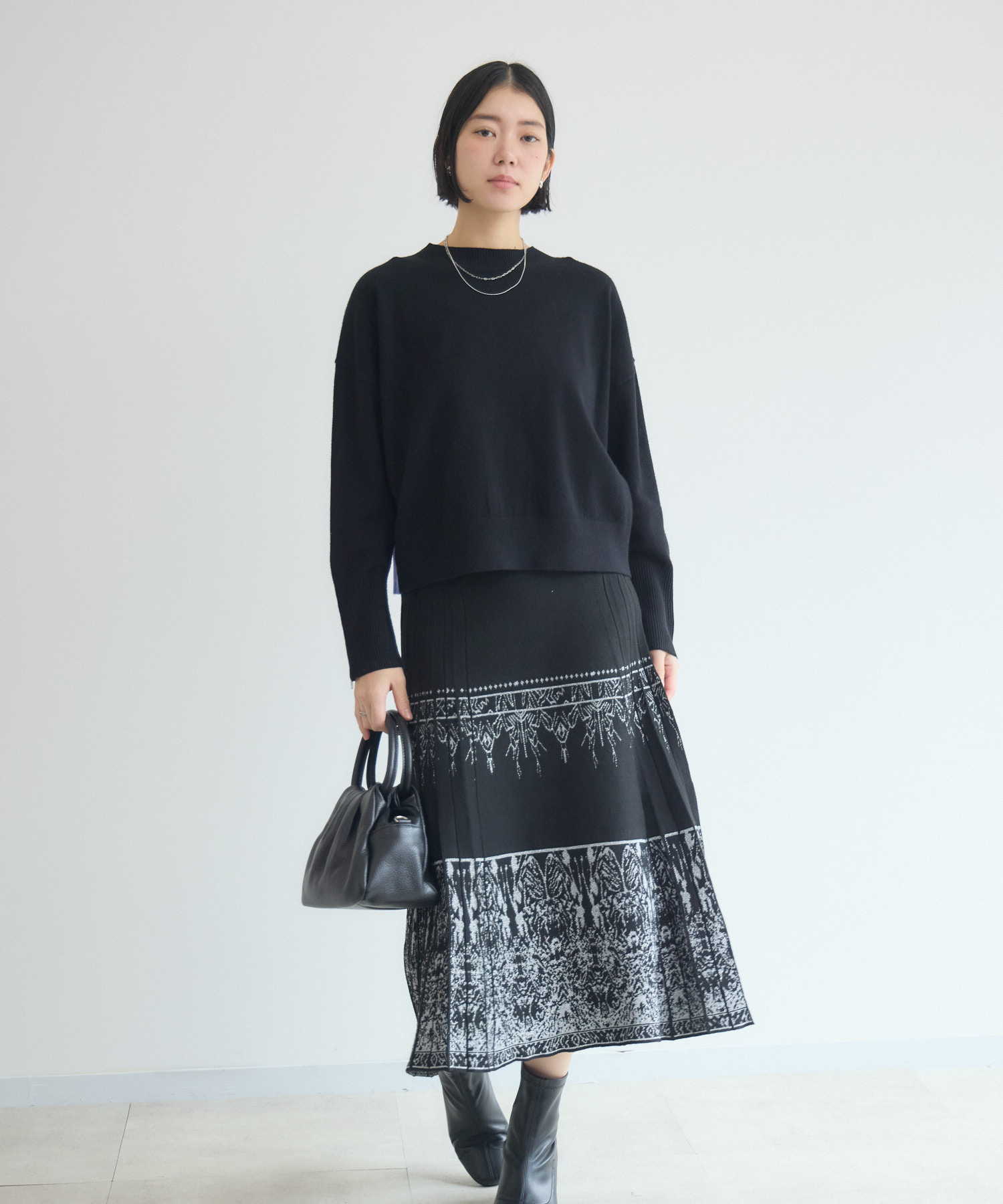 ラメ糸ニットスカート | IKG crossing