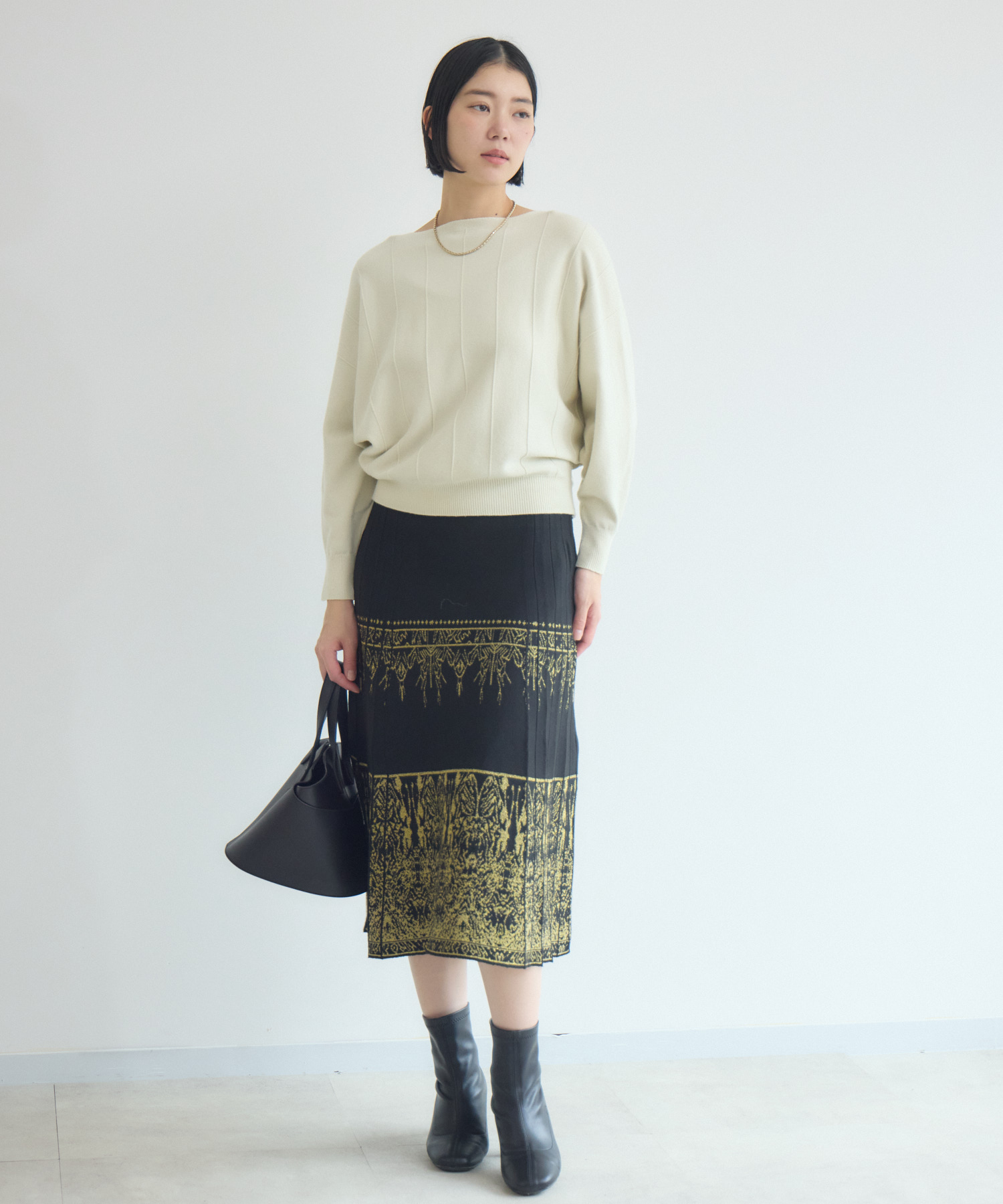 ラメ糸ニットスカート | IKG crossing